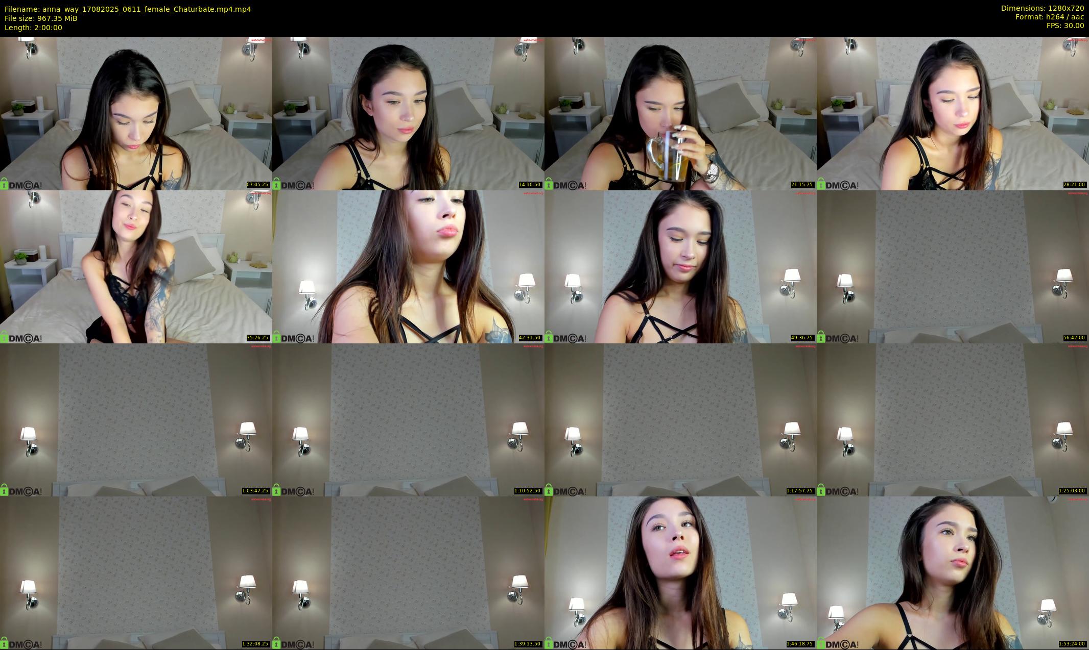 anna_way — 120 minute Chaturbate female cam show recording, 720p, Aug 17, 2025