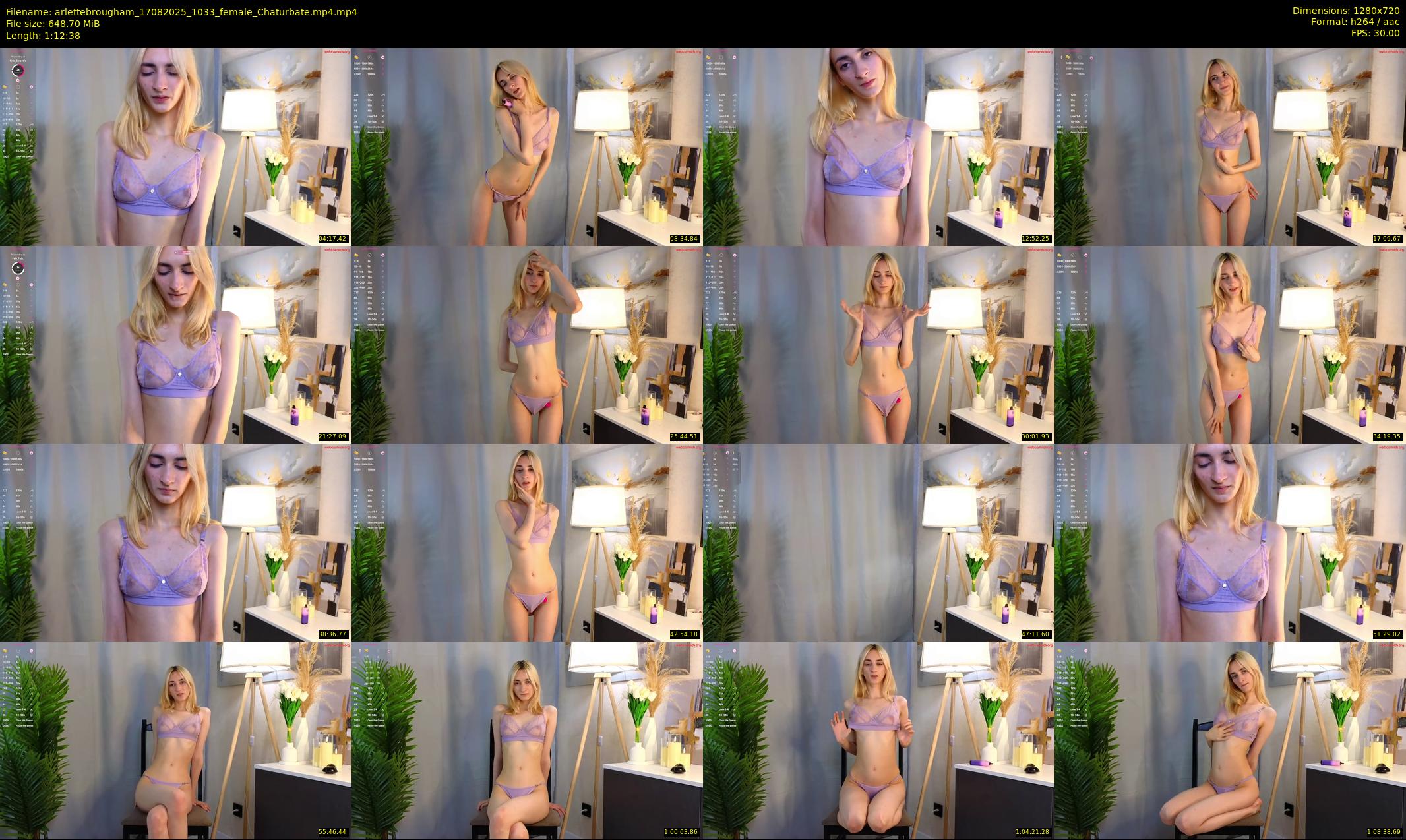 arlettebrougham — 73 minute Chaturbate female cam show recording, 720p, Aug 17, 2025