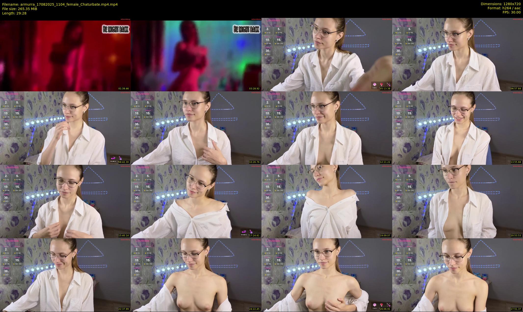 armurra — 30 minute Chaturbate female cam show recording, 720p, Aug 17, 2025
