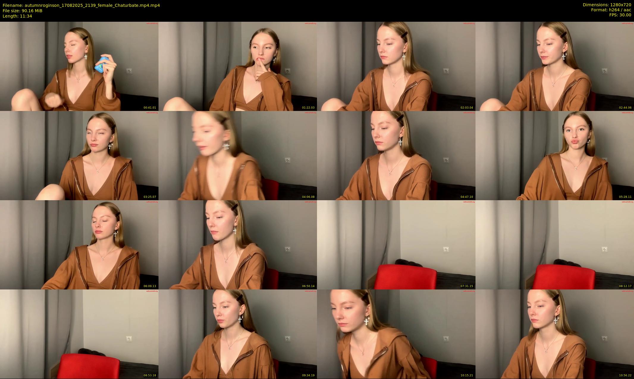 autumnroginson — 12 minute Chaturbate female cam show recording, 720p, Aug 17, 2025
