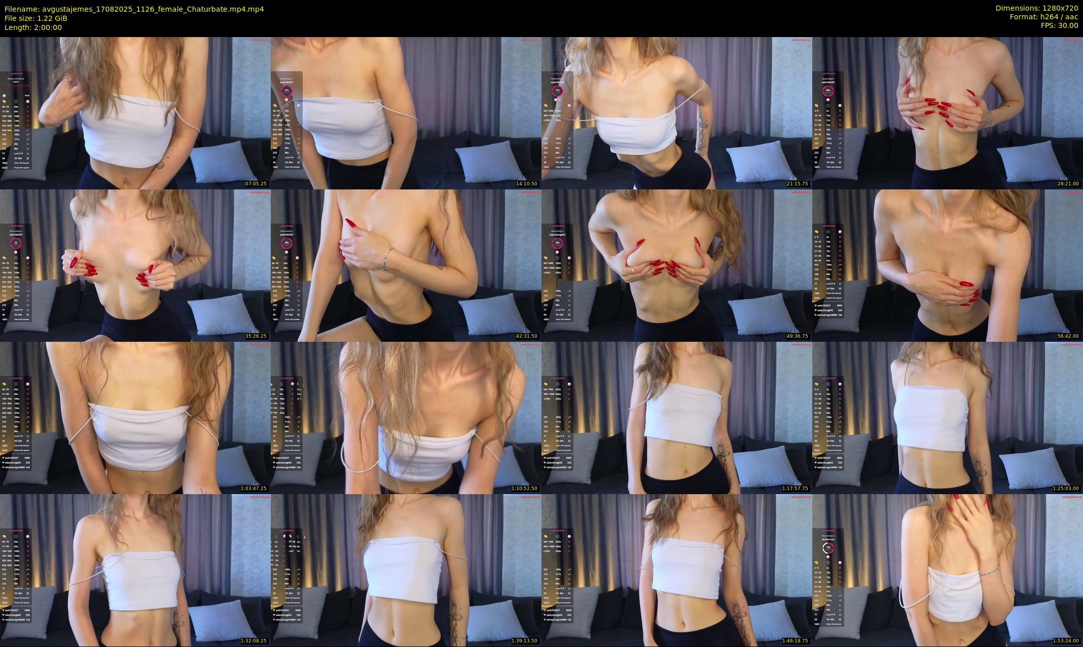 avgustajemes — 120 minute Chaturbate female cam show recording, 720p, Aug 17, 2025