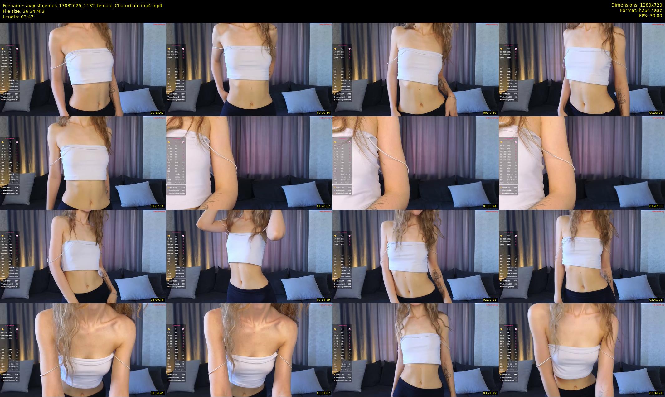 avgustajemes — 4 minute Chaturbate female cam show recording, 720p, Aug 17, 2025