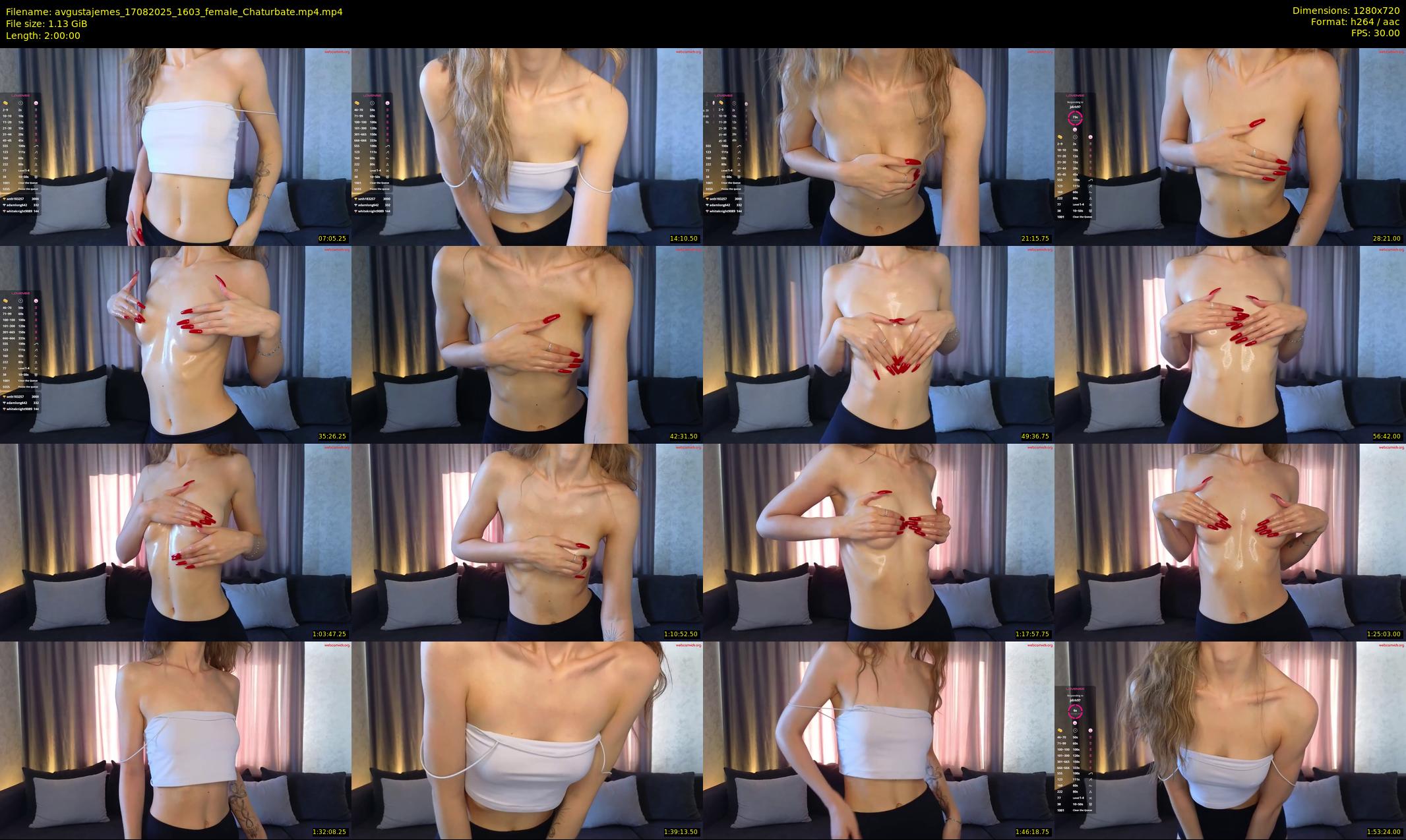 avgustajemes — 120 minute Chaturbate female cam show recording, 720p, Aug 17, 2025