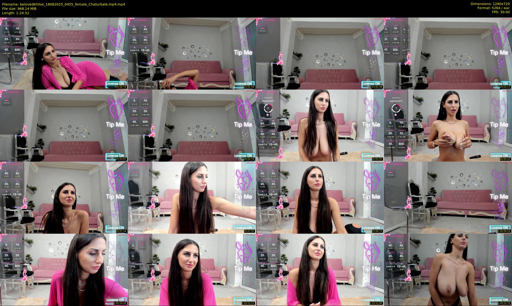 belovedkhlloe — 85 minute Chaturbate female cam show recording, 720p, Aug 18, 2025