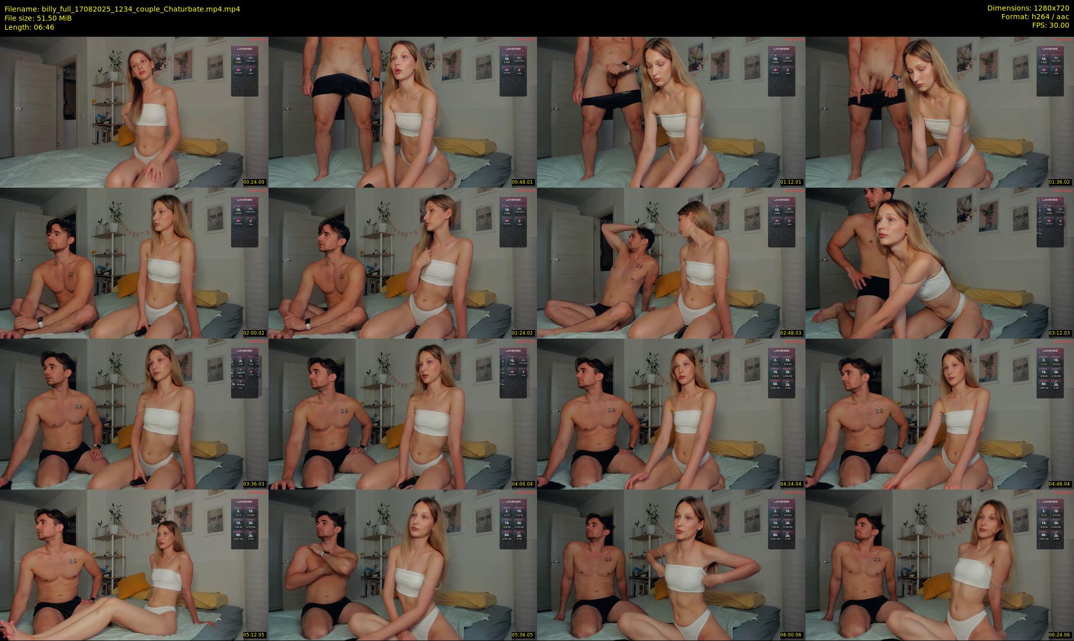 billy_full — 7 minute Chaturbate couple cam show recording, 720p, Aug 17, 2025