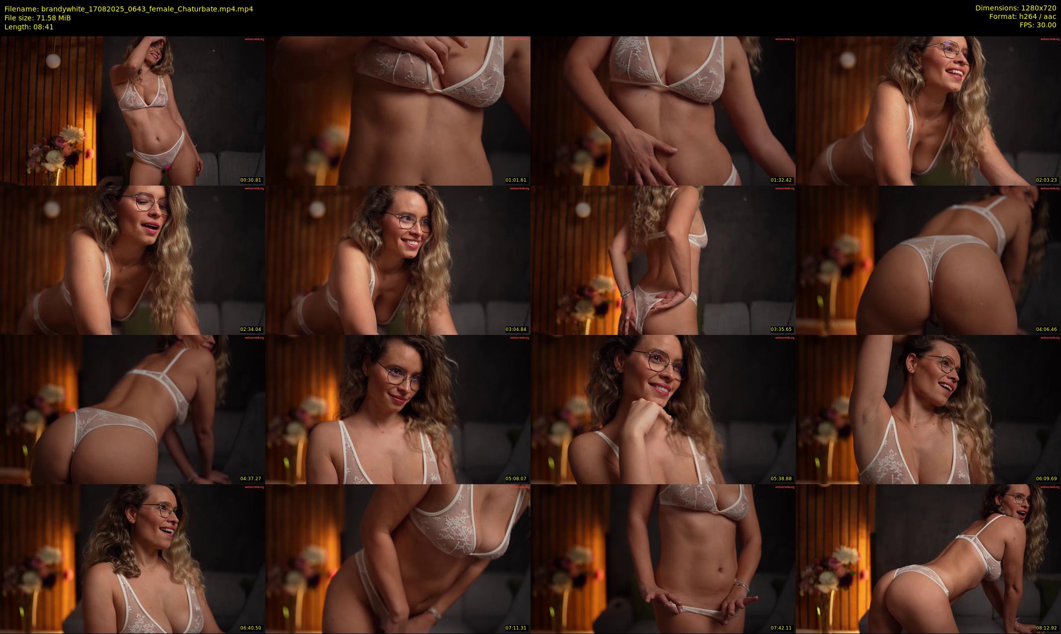 brandywhite — 9 minute Chaturbate female cam show recording, 720p, Aug 17, 2025