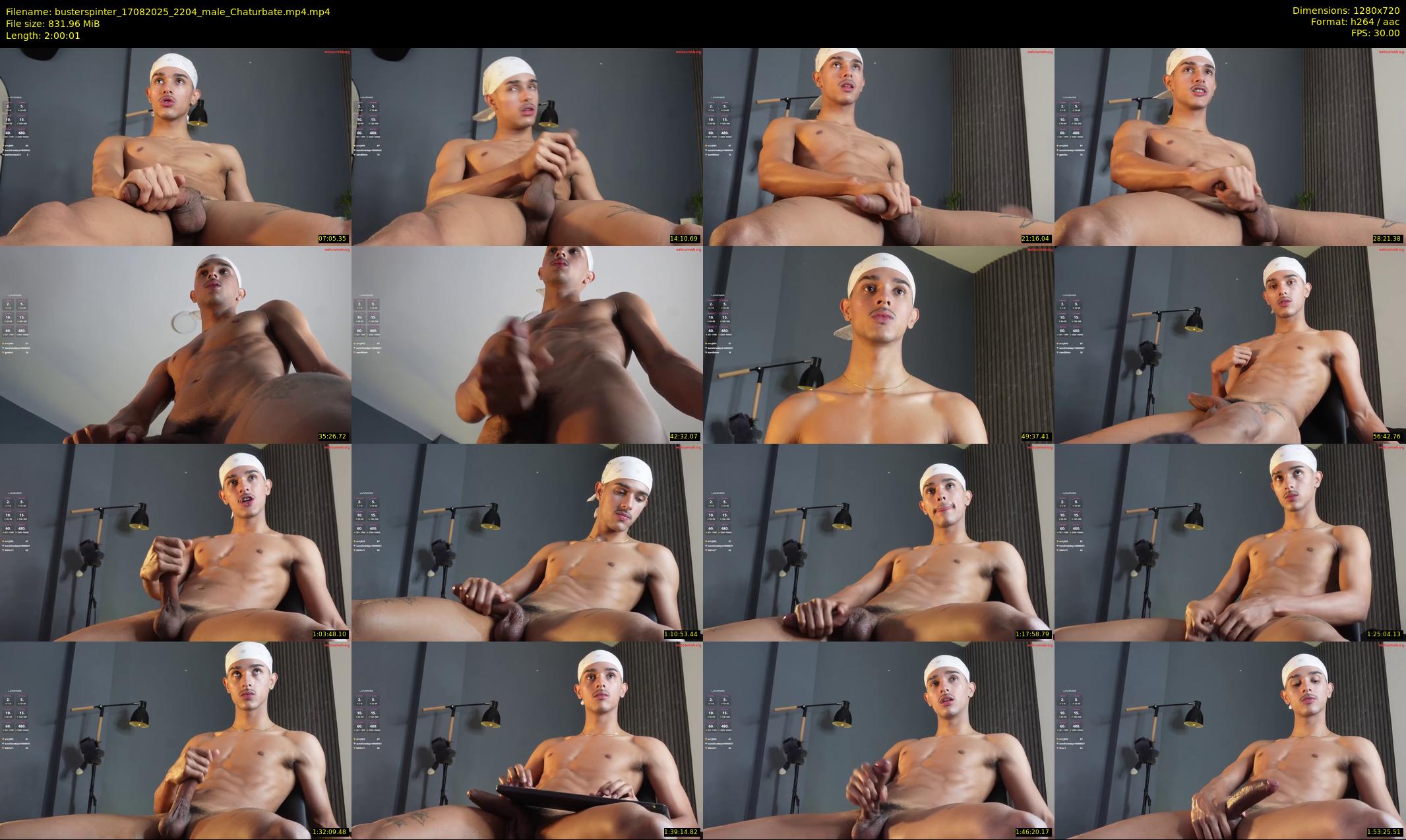 busterspinter — 121 minute Chaturbate male cam show recording, 720p, Aug 17, 2025