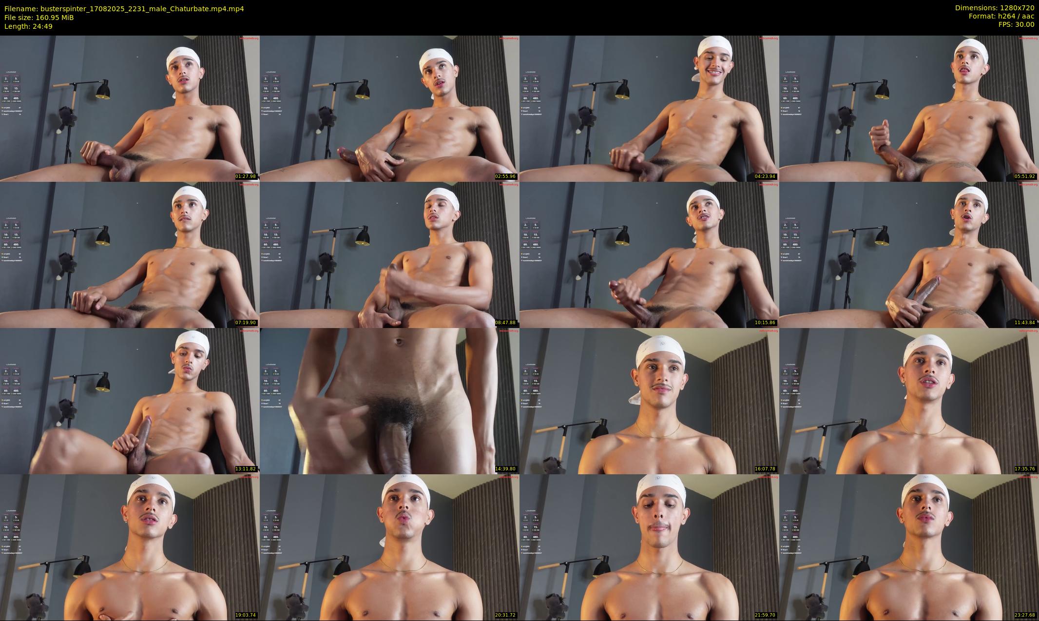 busterspinter — 25 minute Chaturbate male cam show recording, 720p, Aug 17, 2025