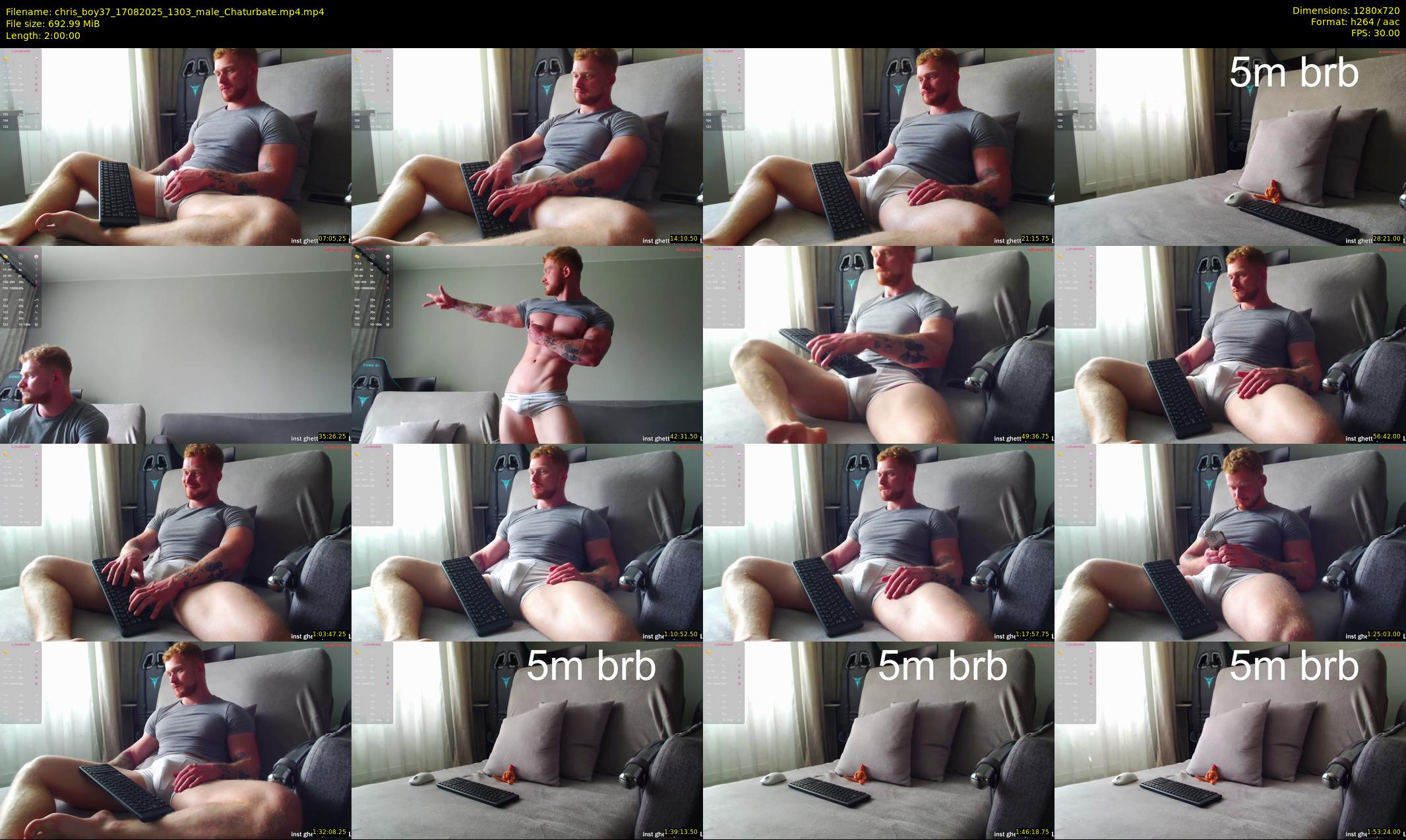chris_boy37 — 120 minute Chaturbate male cam show recording, 720p, Aug 17, 2025