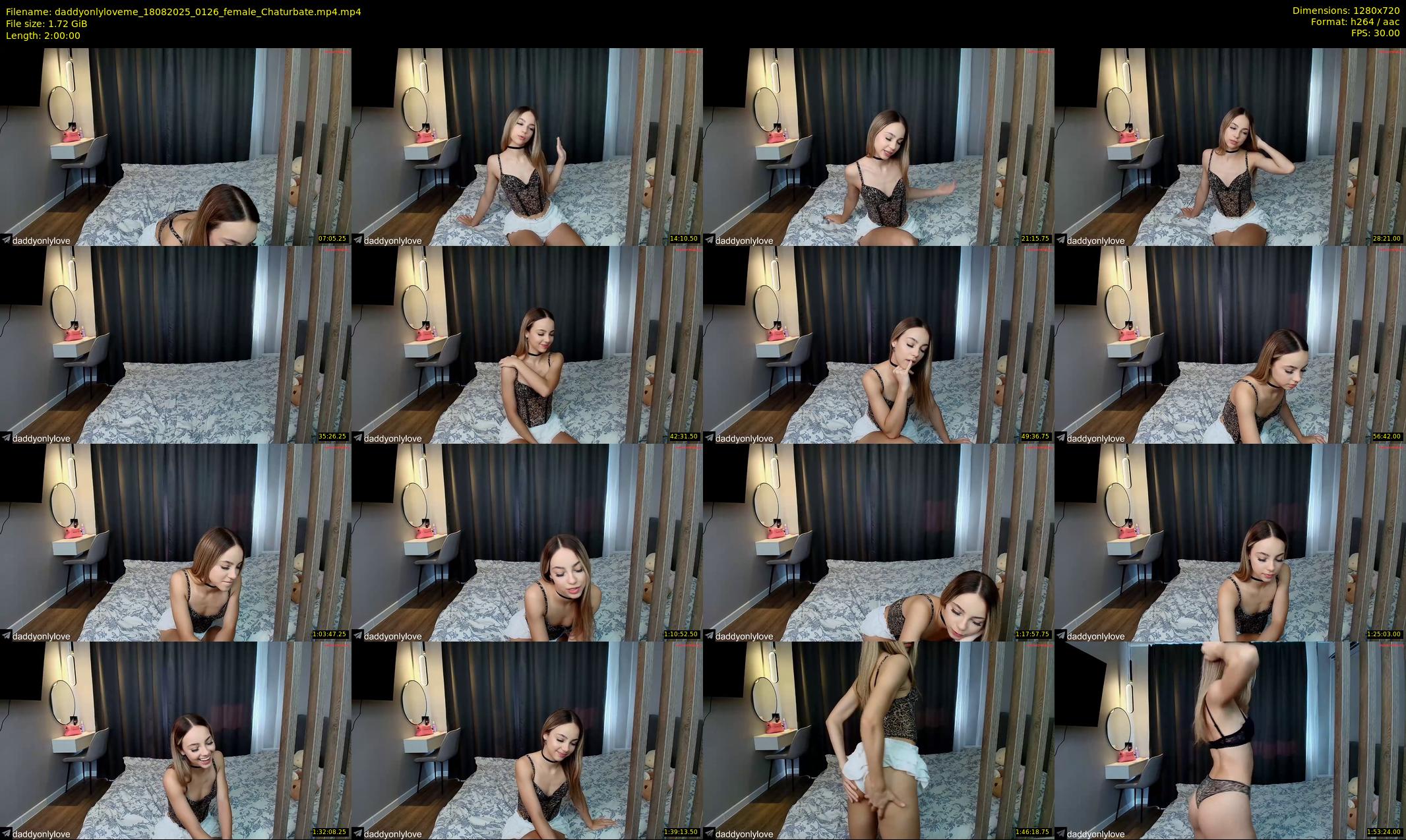 daddyonlyloveme — 120 minute Chaturbate female cam show recording, 720p, Aug 18, 2025