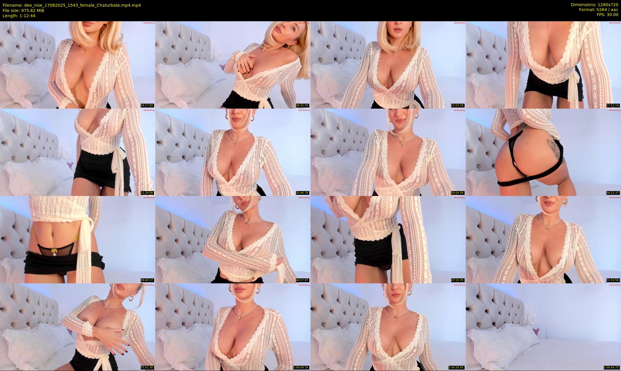 dee_nise — 73 minute Chaturbate female cam show recording, 720p, Aug 17, 2025