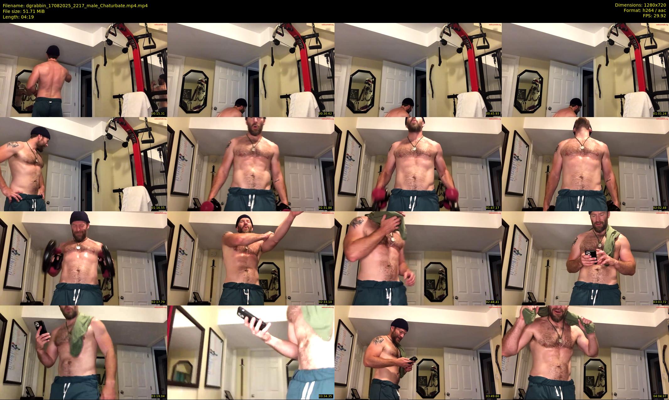 dgrabbin — 5 minute Chaturbate male cam show recording, 720p, Aug 17, 2025