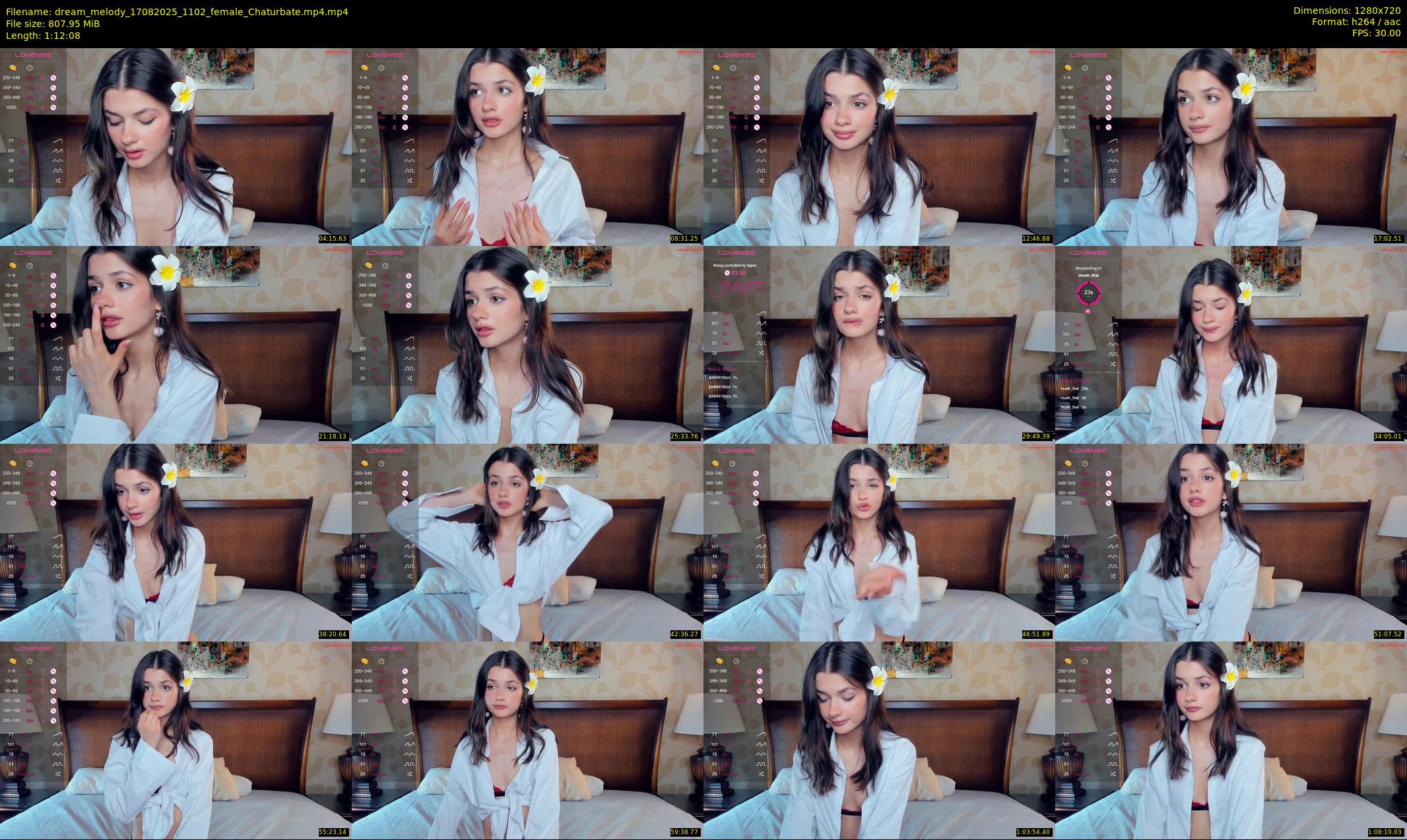 dream_melody — 73 minute Chaturbate female cam show recording, 720p, Aug 17, 2025