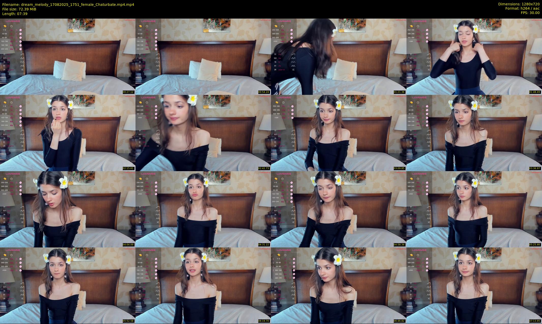 dream_melody — 8 minute Chaturbate female cam show recording, 720p, Aug 17, 2025