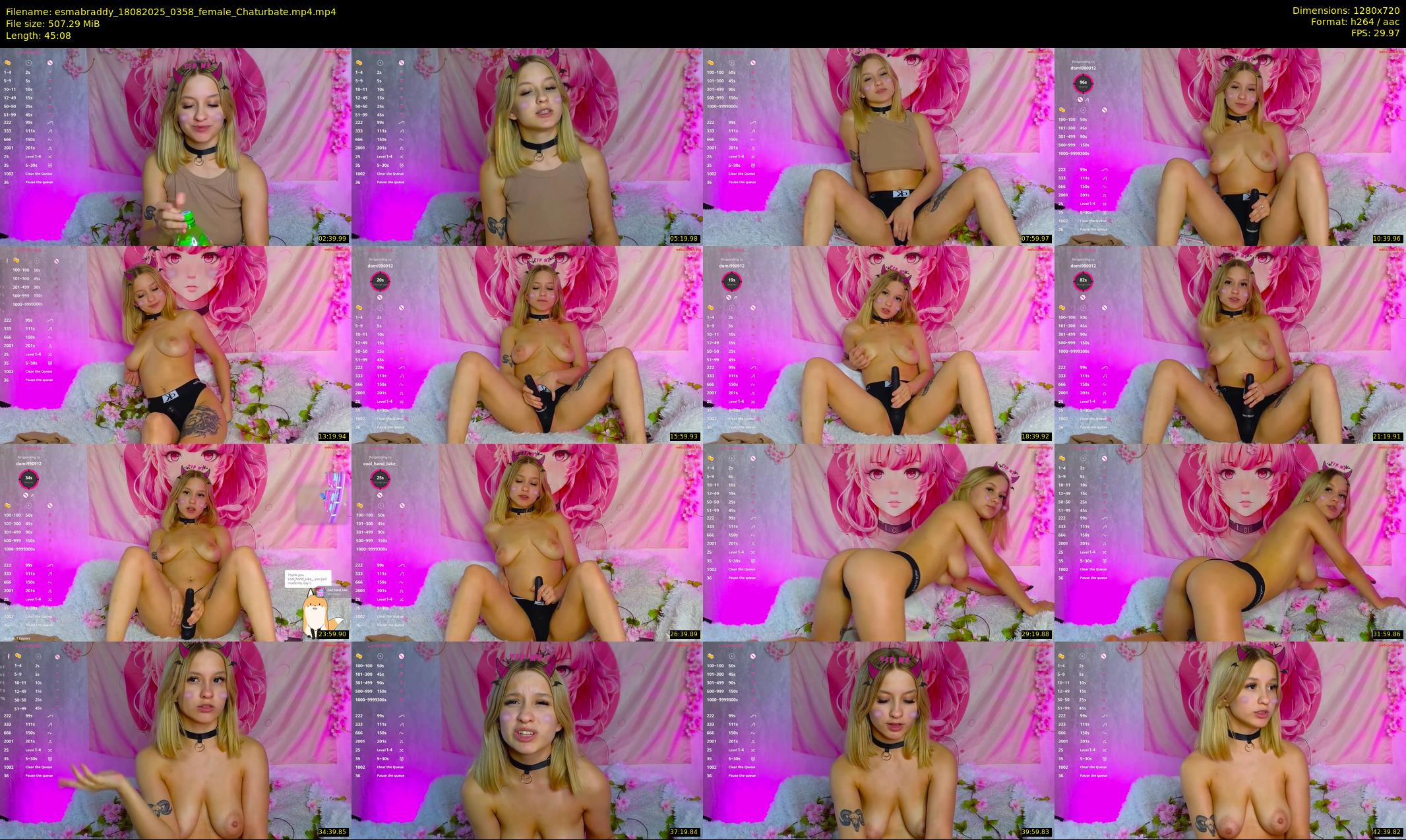 esmabraddy — 46 minute Chaturbate female cam show recording, 720p, Aug 18, 2025