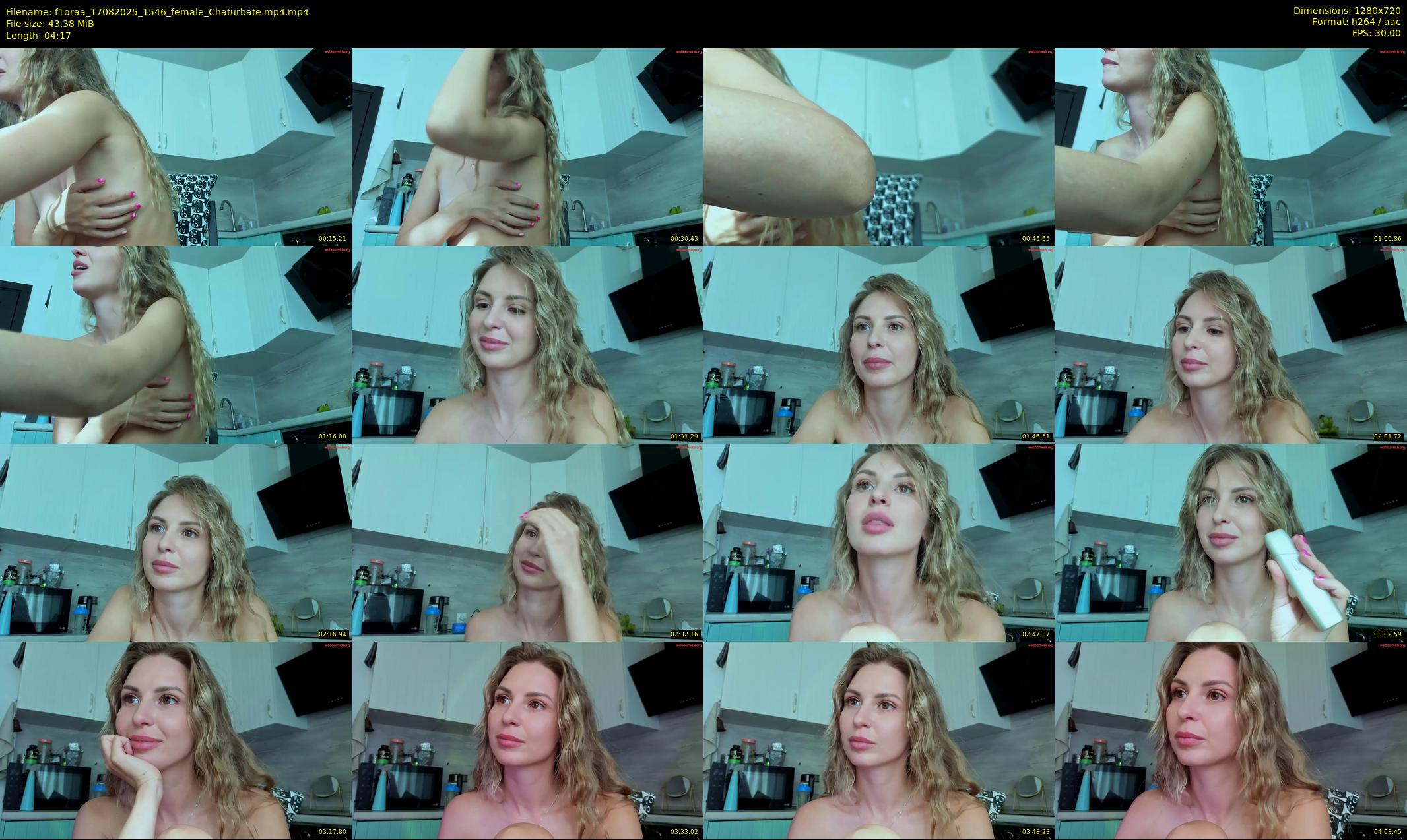 f1oraa — 5 minute Chaturbate female cam show recording, 720p, Aug 17, 2025