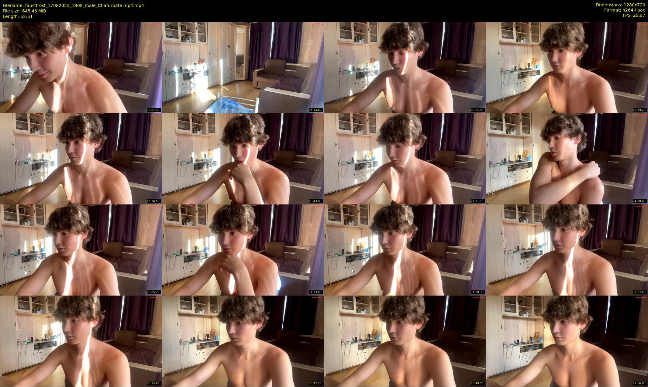faustfrost — 53 minute Chaturbate male cam show recording, 720p, Aug 17, 2025