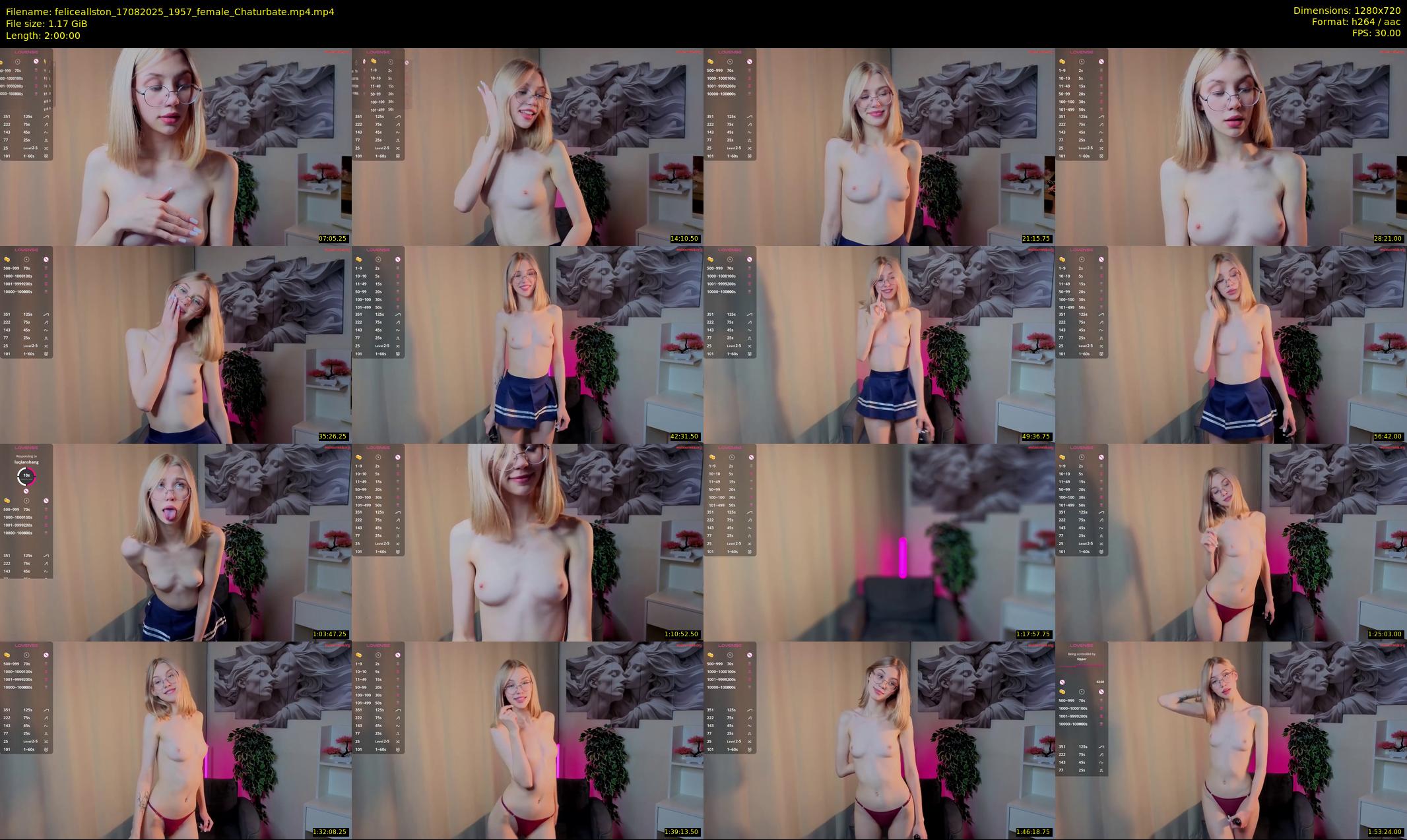 feliceallston — 120 minute Chaturbate female cam show recording, 720p, Aug 17, 2025