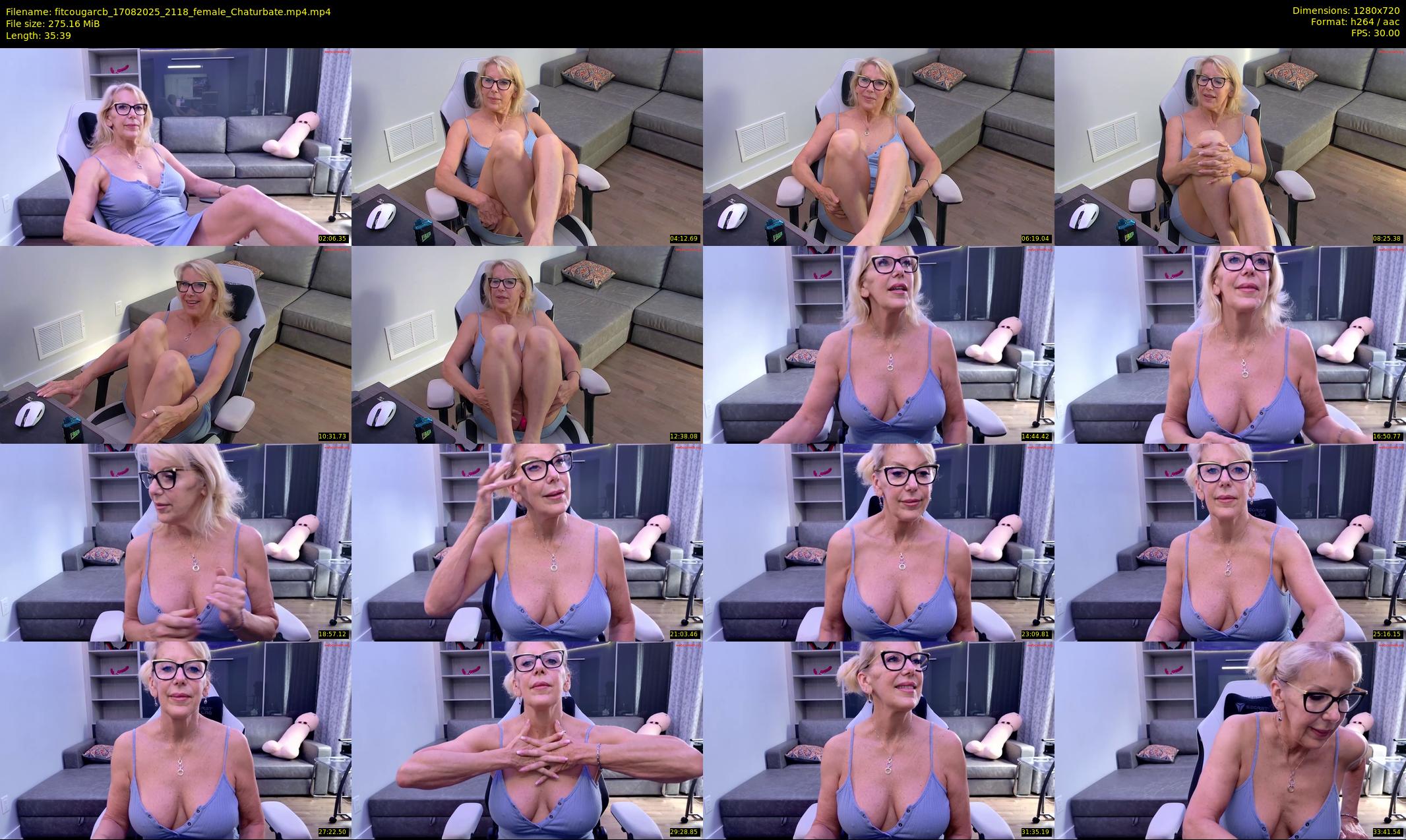 fitcougarcb — 36 minute Chaturbate female cam show recording, 720p, Aug 17, 2025