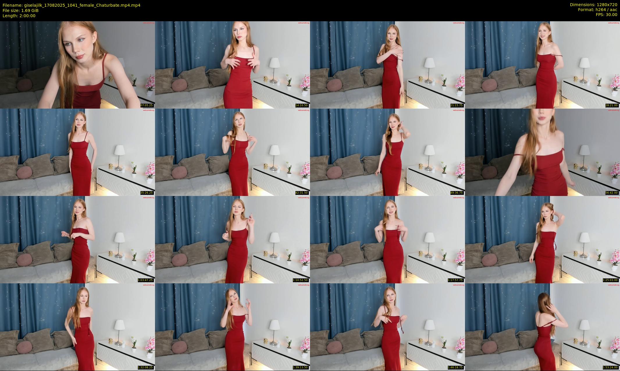 giselajilk — 120 minute Chaturbate female cam show recording, 720p, Aug 17, 2025