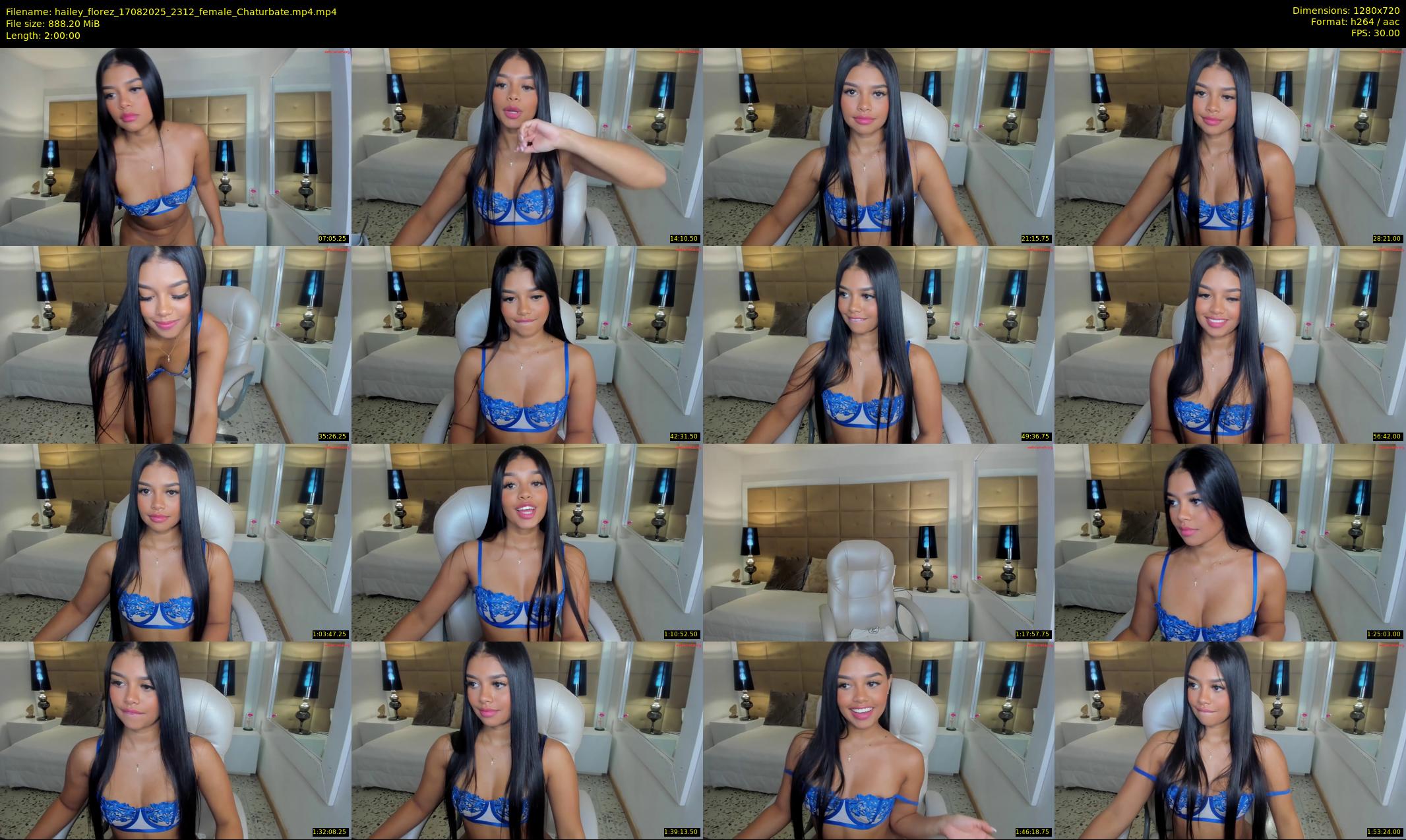 hailey_florez — 120 minute Chaturbate female cam show recording, 720p, Aug 17, 2025