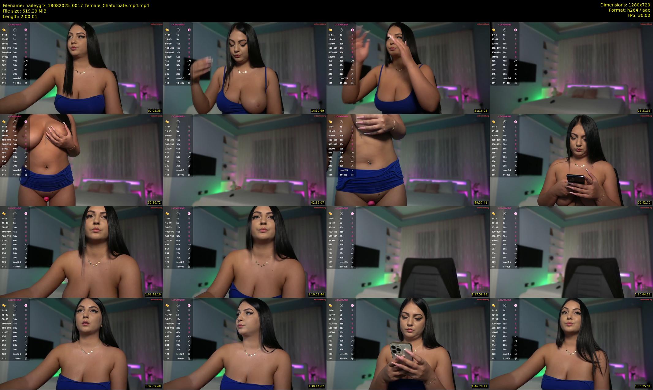haileygrx — 121 minute Chaturbate female cam show recording, 720p, Aug 18, 2025