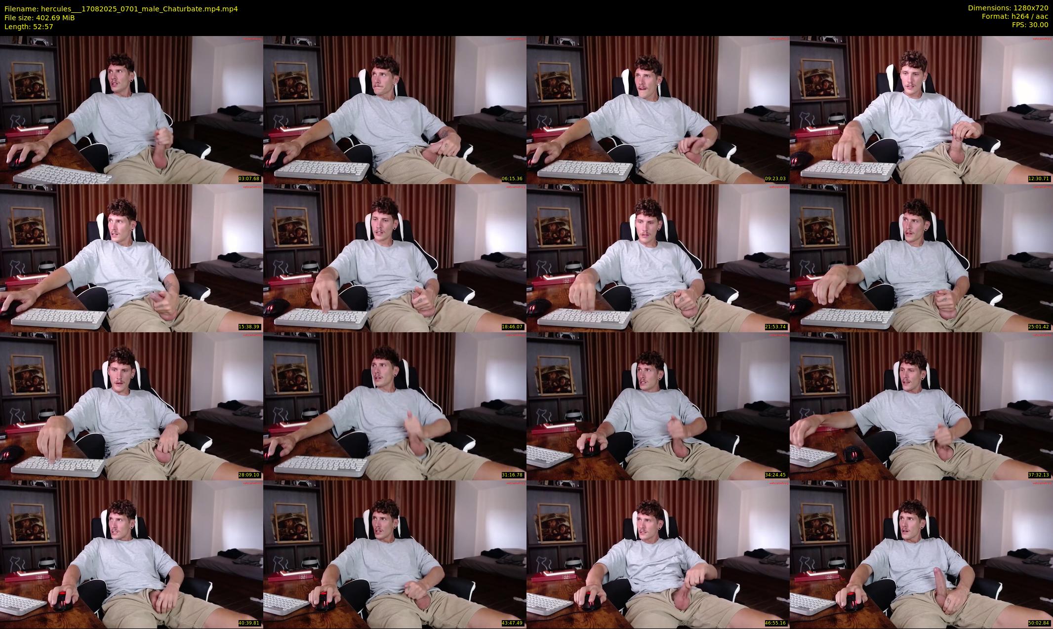 hercules__ — 53 minute Chaturbate male cam show recording, 720p, Aug 17, 2025
