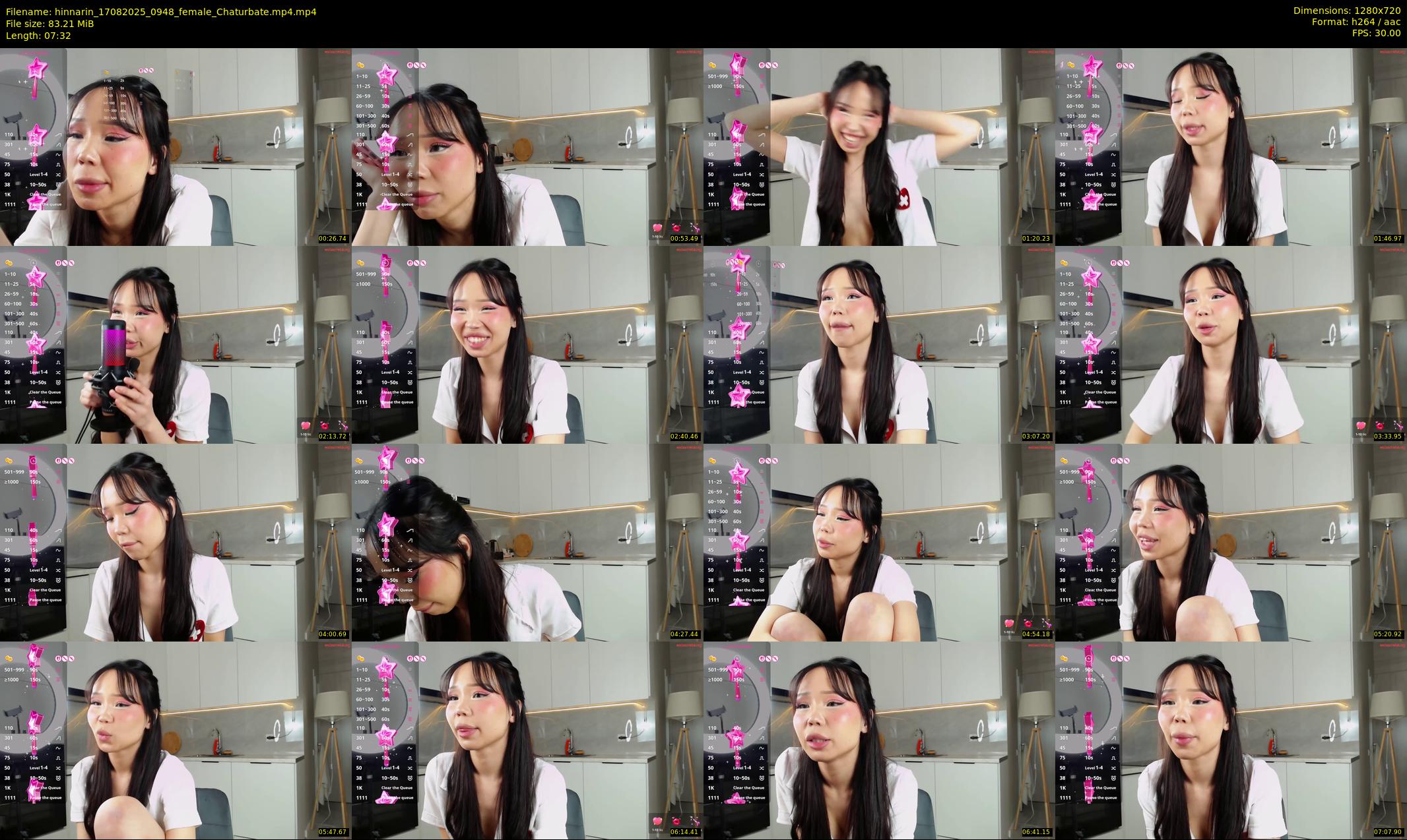 hinnarin — 8 minute Chaturbate female cam show recording, 720p, Aug 17, 2025