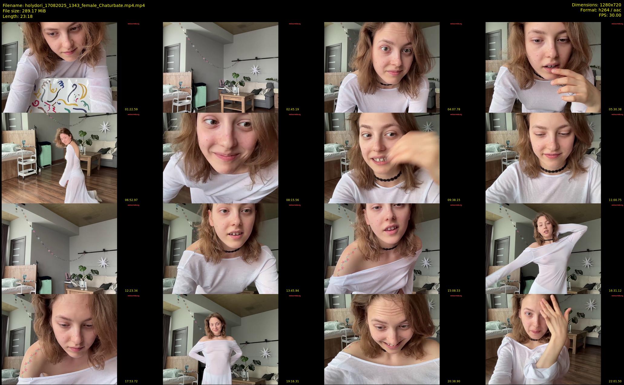 holydori — 24 minute Chaturbate female cam show recording, 720p, Aug 17, 2025