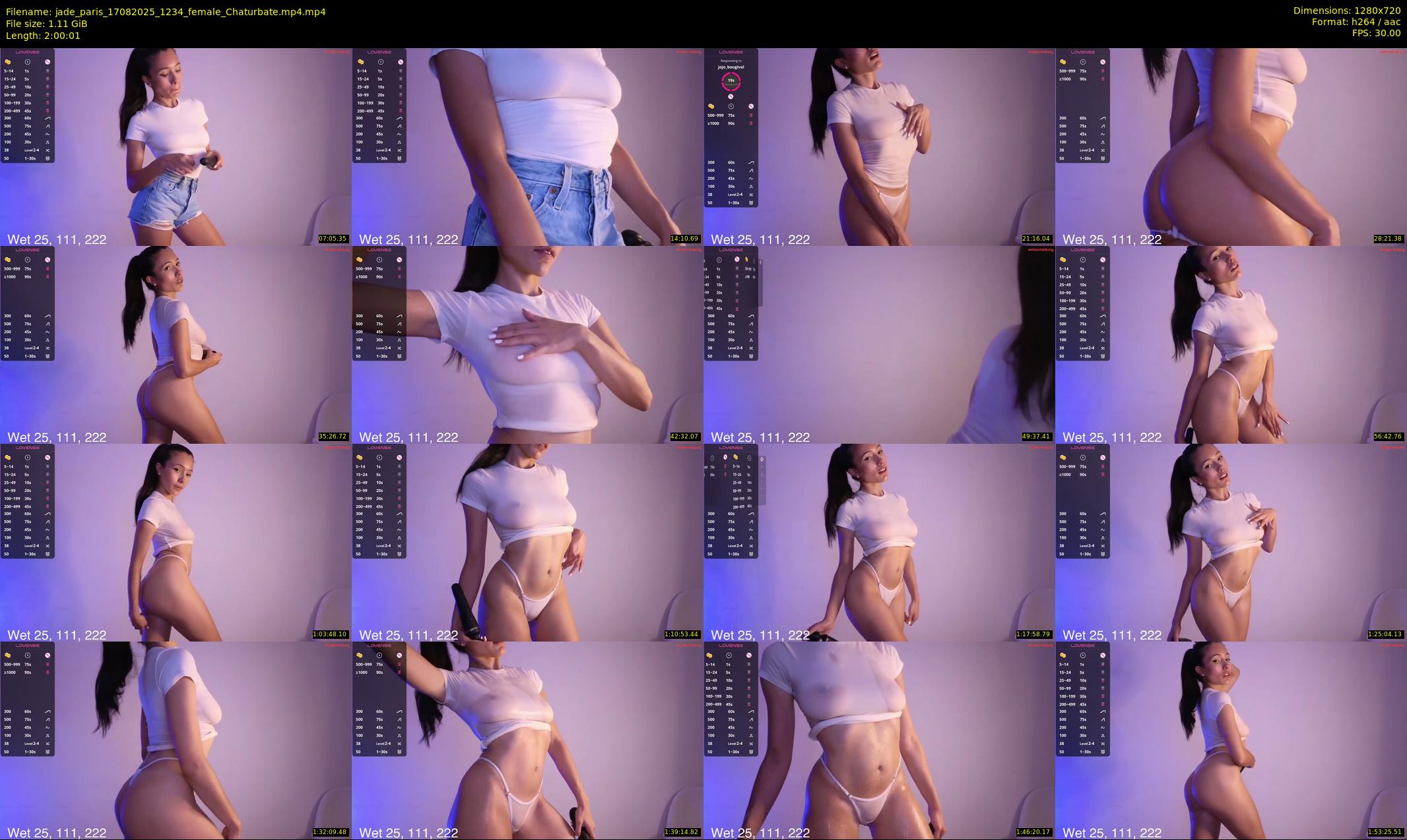 jade_paris — 121 minute Chaturbate female cam show recording, 720p, Aug 17, 2025