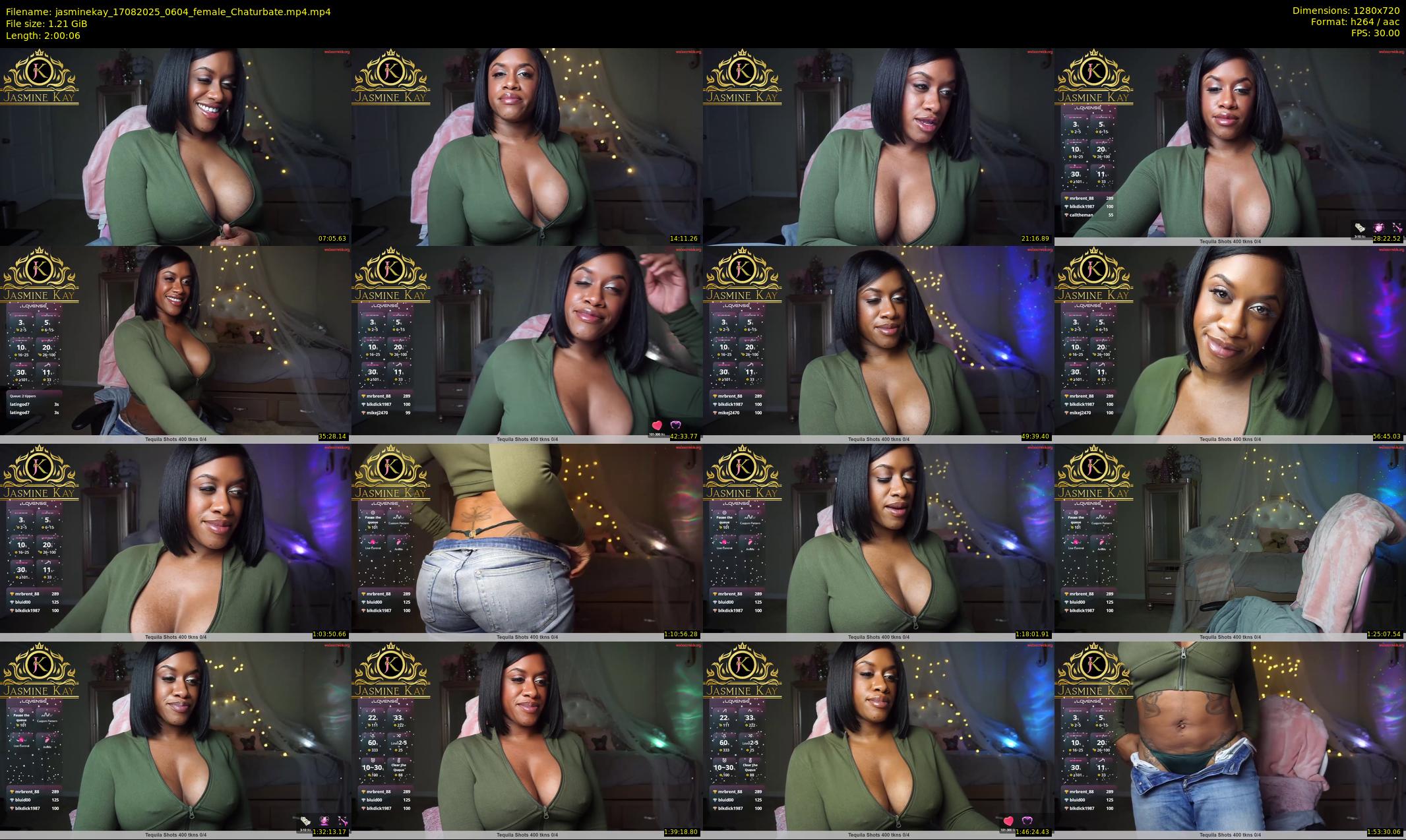 jasminekay — 121 minute Chaturbate female cam show recording, 720p, Aug 17, 2025