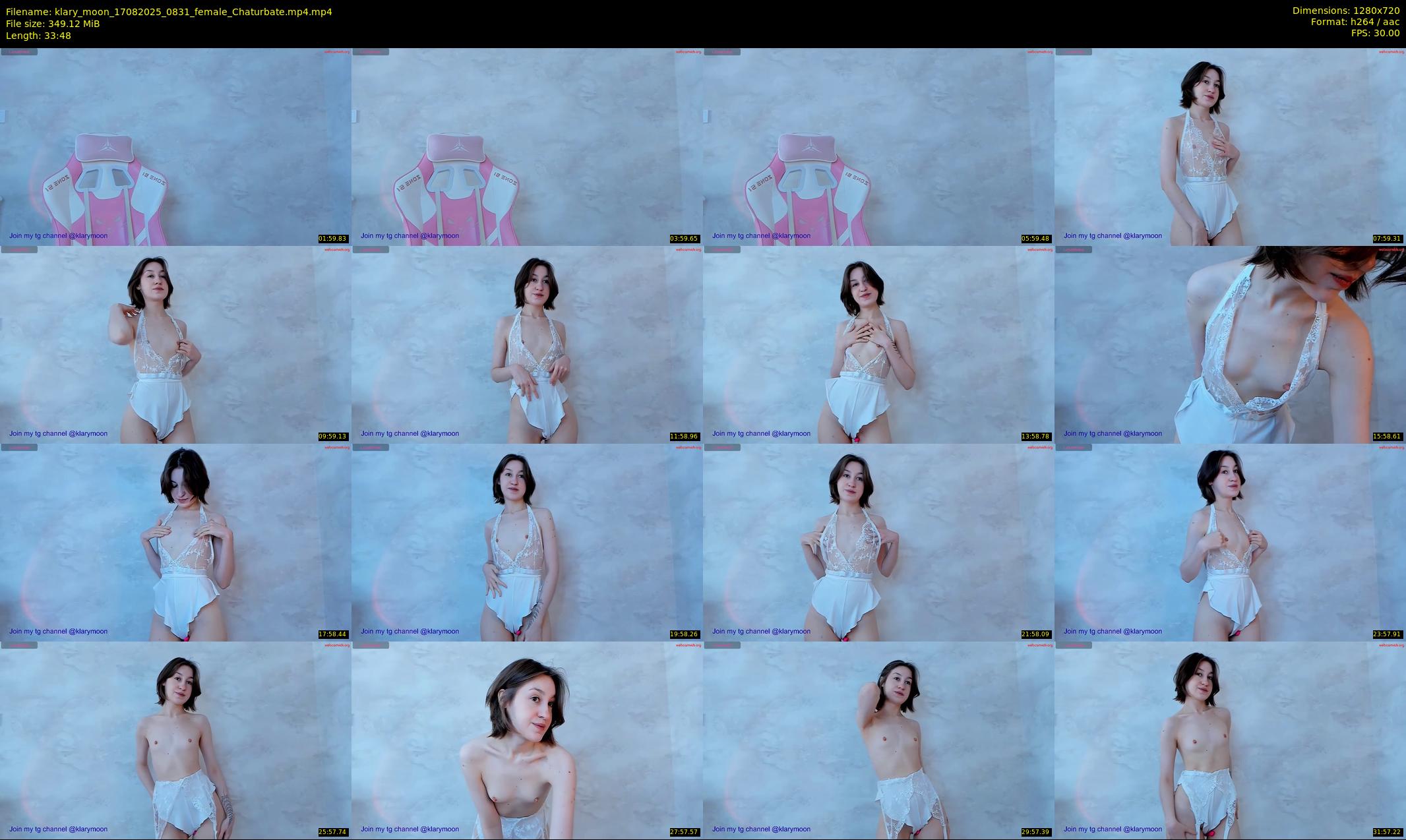 klary_moon — 34 minute Chaturbate female cam show recording, 720p, Aug 17, 2025