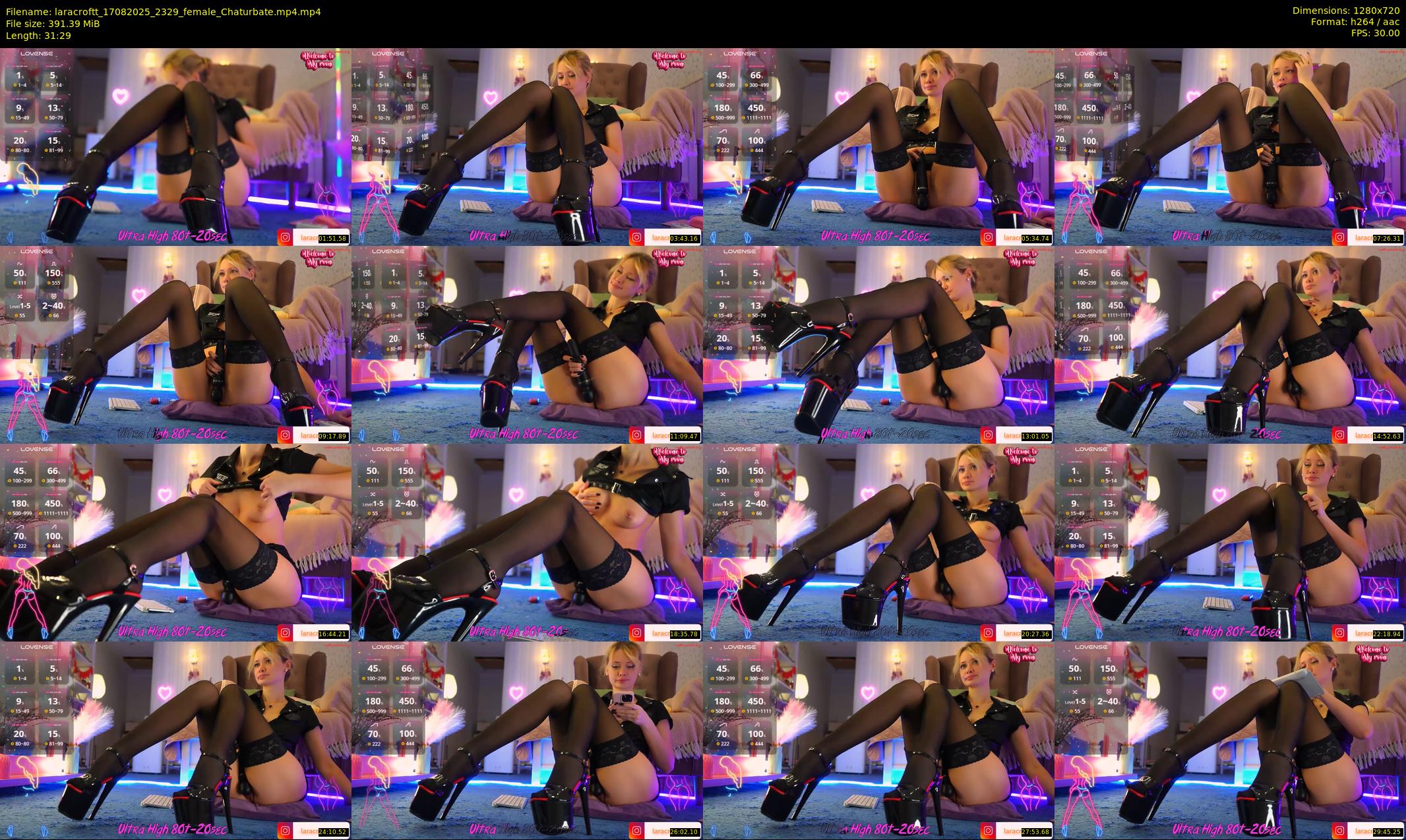 laracroftt — 32 minute Chaturbate female cam show recording, 720p, Aug 17, 2025