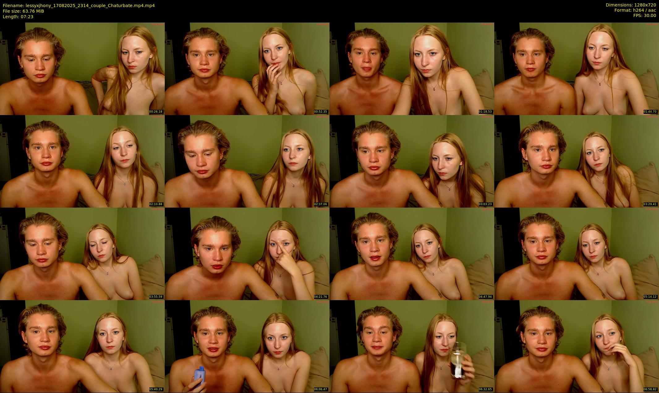 lessyxjhony — 8 minute Chaturbate couple cam show recording, 720p, Aug 17, 2025