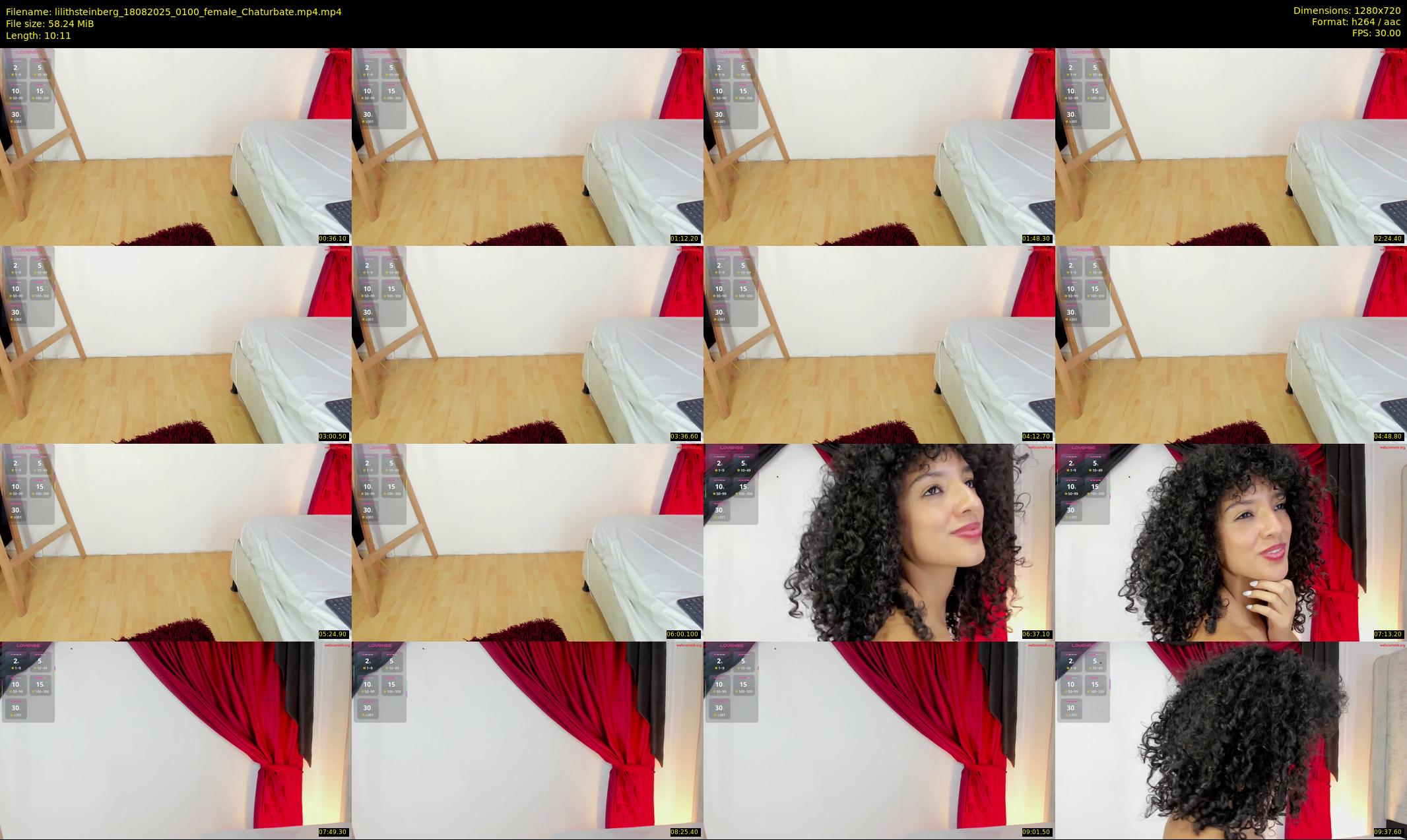 lilithsteinberg — 11 minute Chaturbate female cam show recording, 720p, Aug 18, 2025