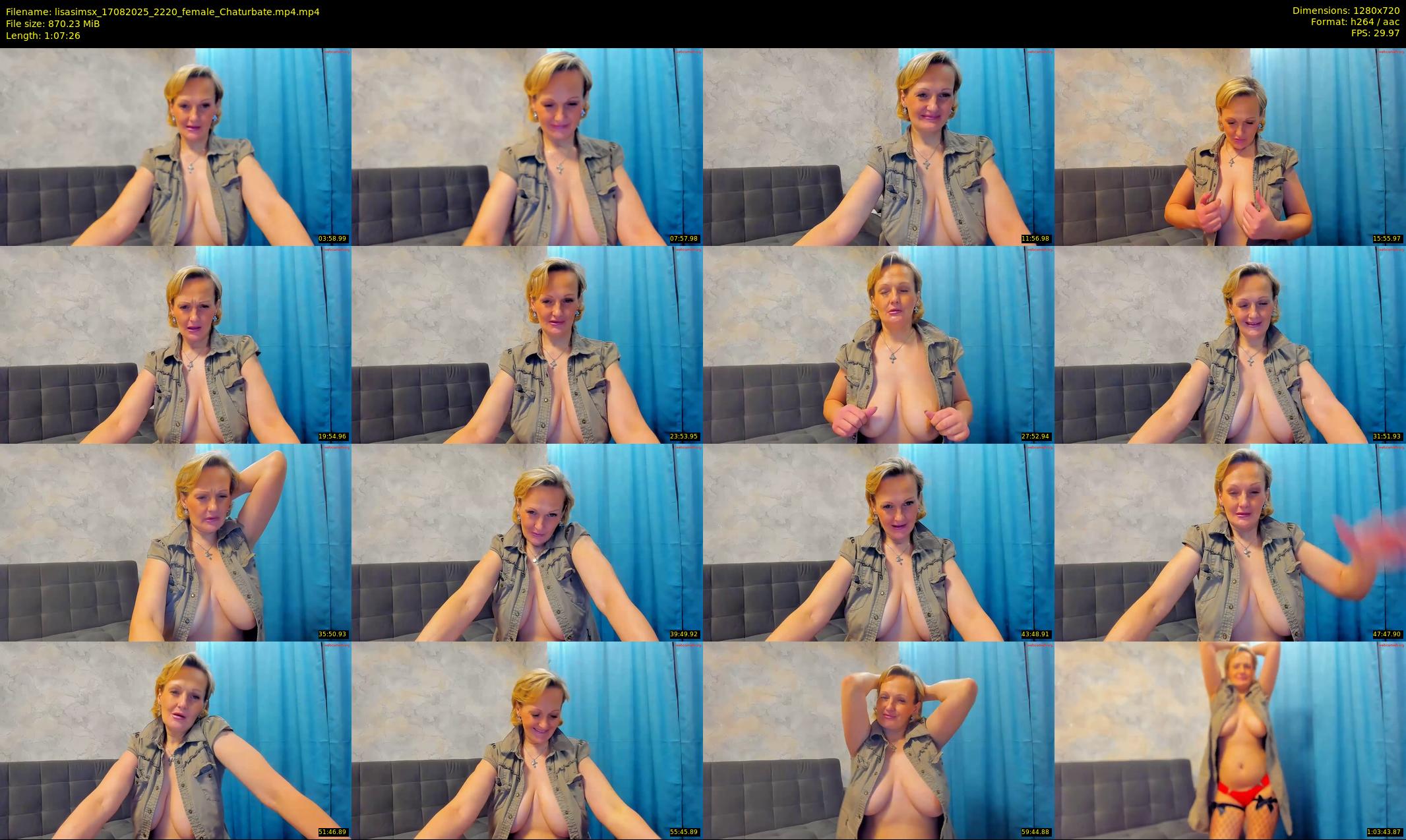 lisasimsx — 68 minute Chaturbate female cam show recording, 720p, Aug 17, 2025