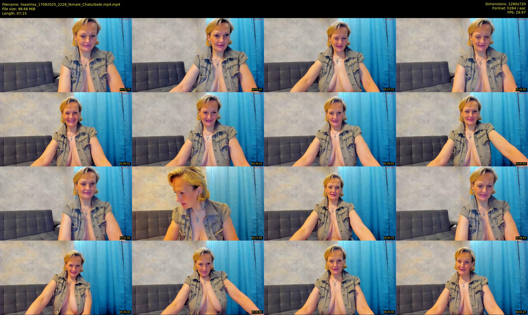 lisasimsx — 8 minute Chaturbate female cam show recording, 720p, Aug 17, 2025