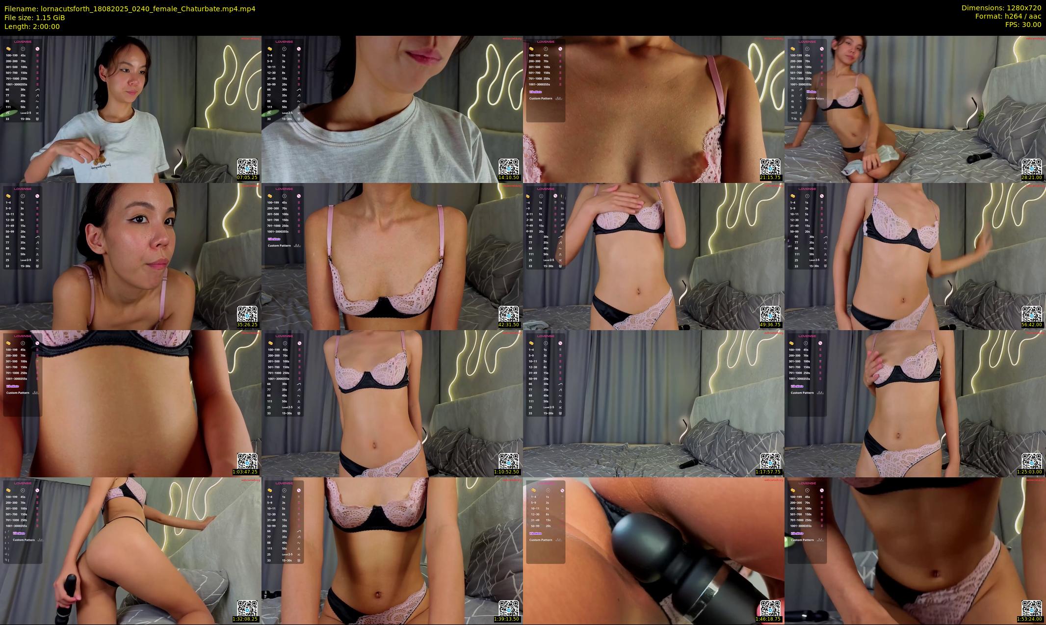 lornacutsforth — 120 minute Chaturbate female cam show recording, 720p, Aug 18, 2025