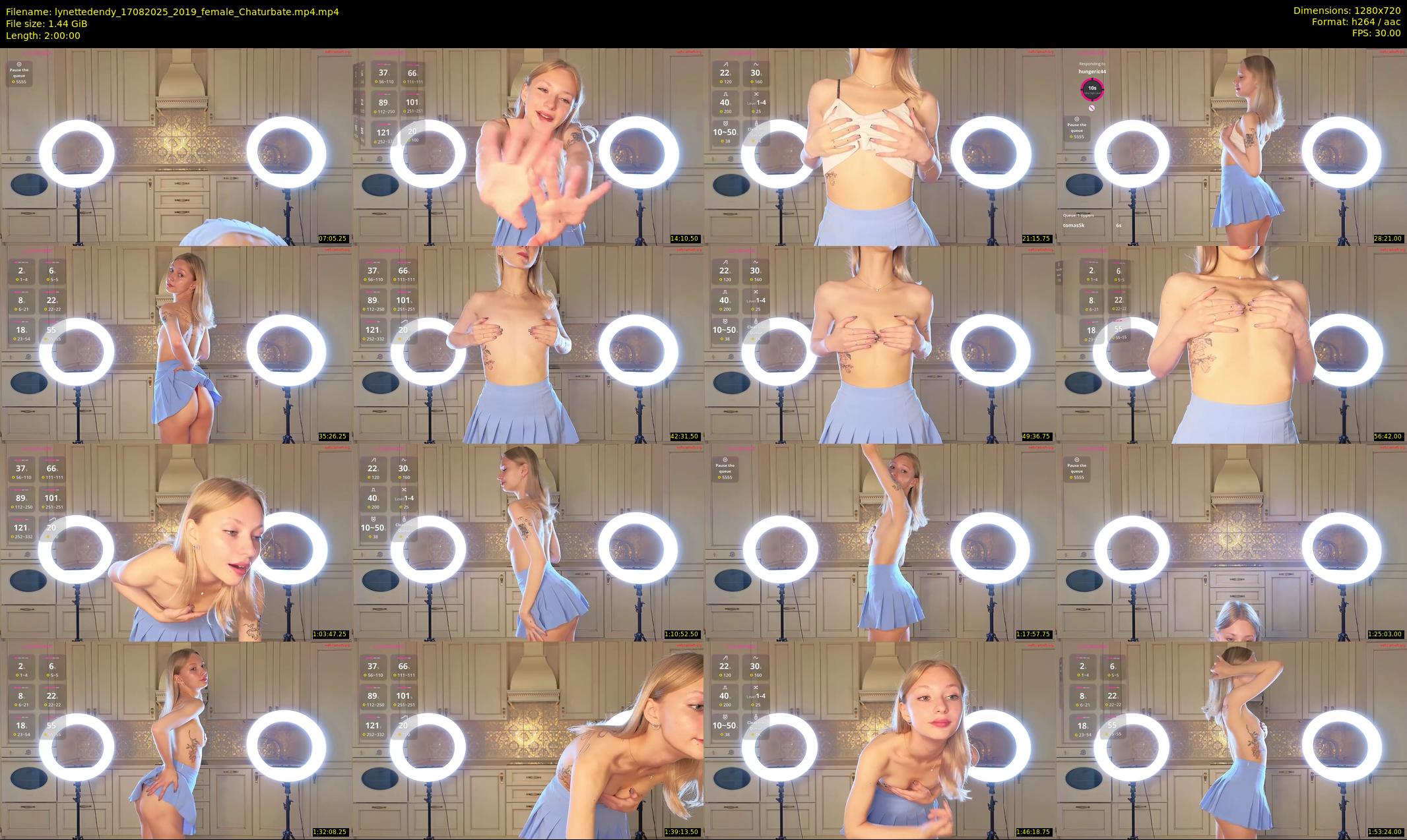 lynettedendy — 120 minute Chaturbate female cam show recording, 720p, Aug 17, 2025