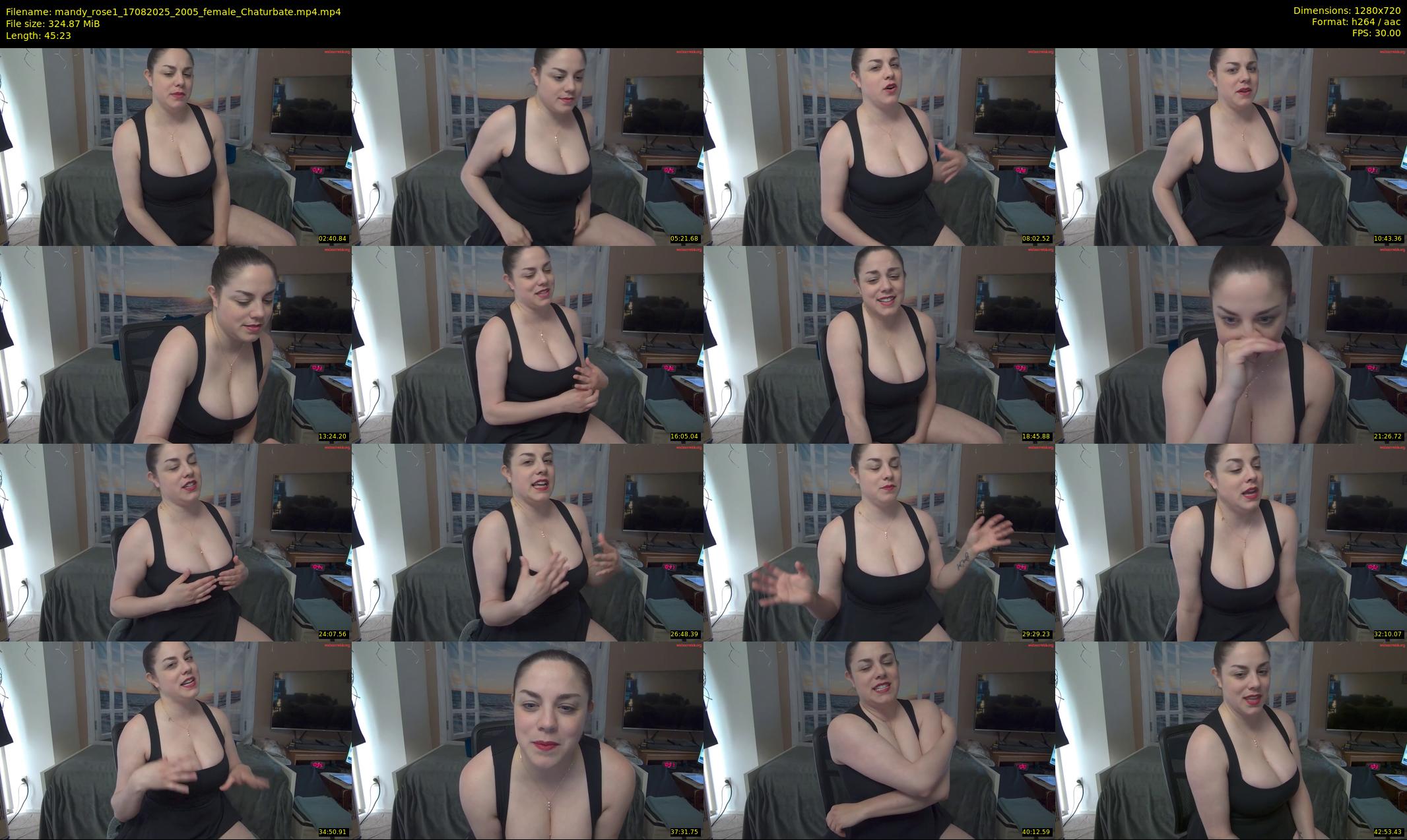 mandy_rose1 — 46 minute Chaturbate female cam show recording, 720p, Aug 17, 2025
