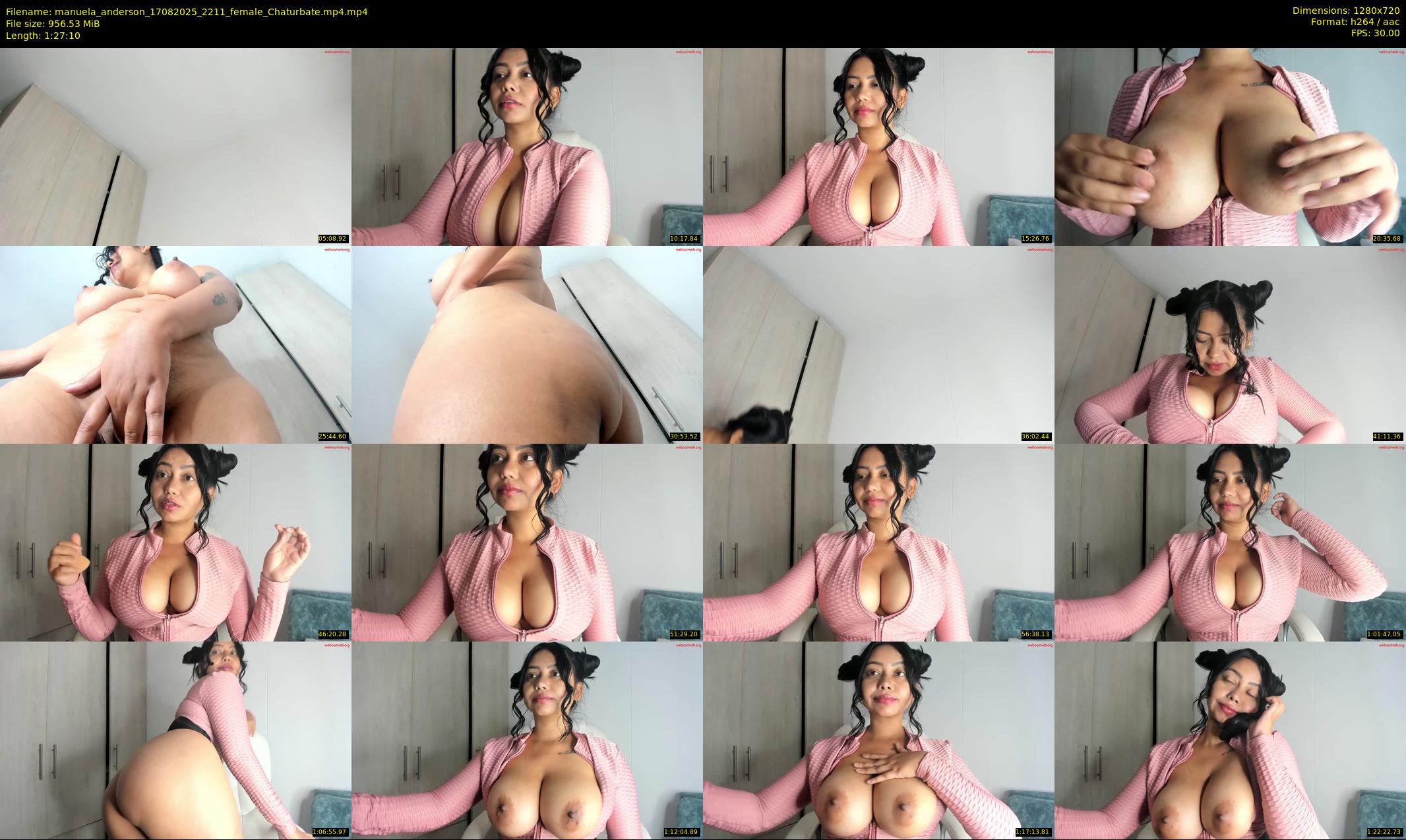 manuela_anderson — 88 minute Chaturbate female cam show recording, 720p, Aug 17, 2025