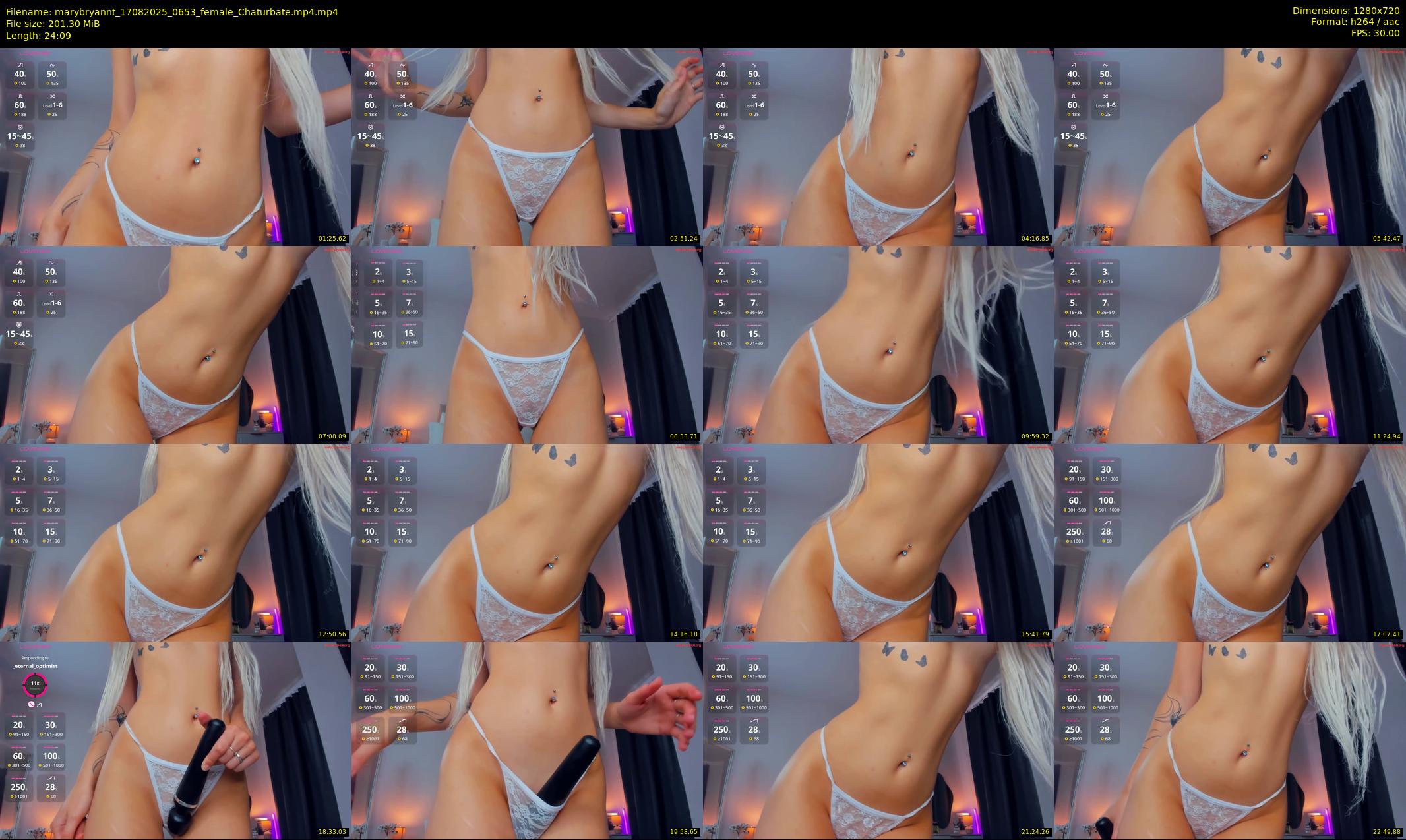 marybryannt — 25 minute Chaturbate female cam show recording, 720p, Aug 17, 2025