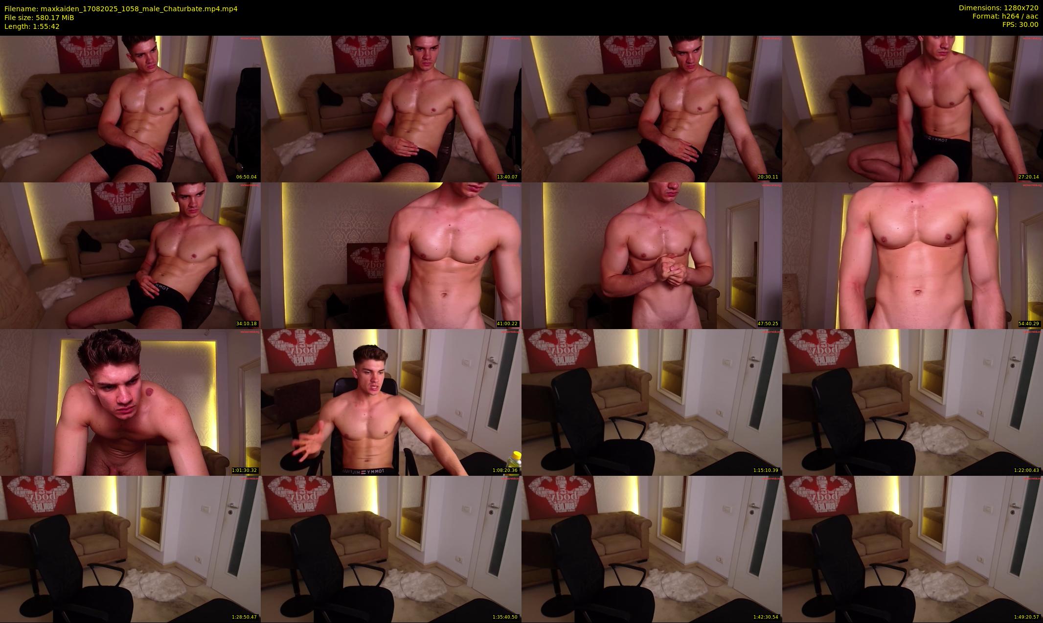 maxkaiden — 116 minute Chaturbate male cam show recording, 720p, Aug 17, 2025
