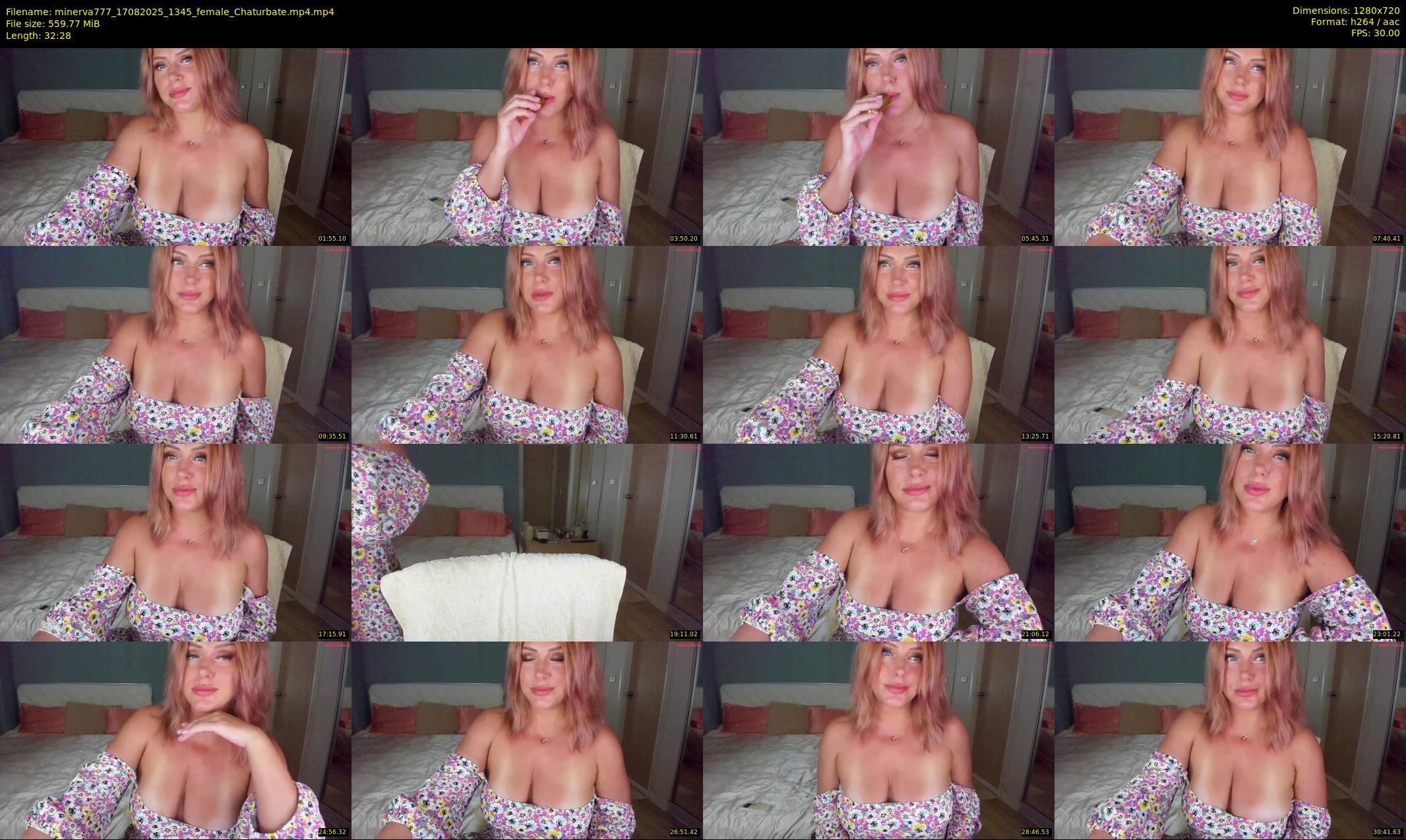 minerva777 — 33 minute Chaturbate female cam show recording, 720p, Aug 17, 2025