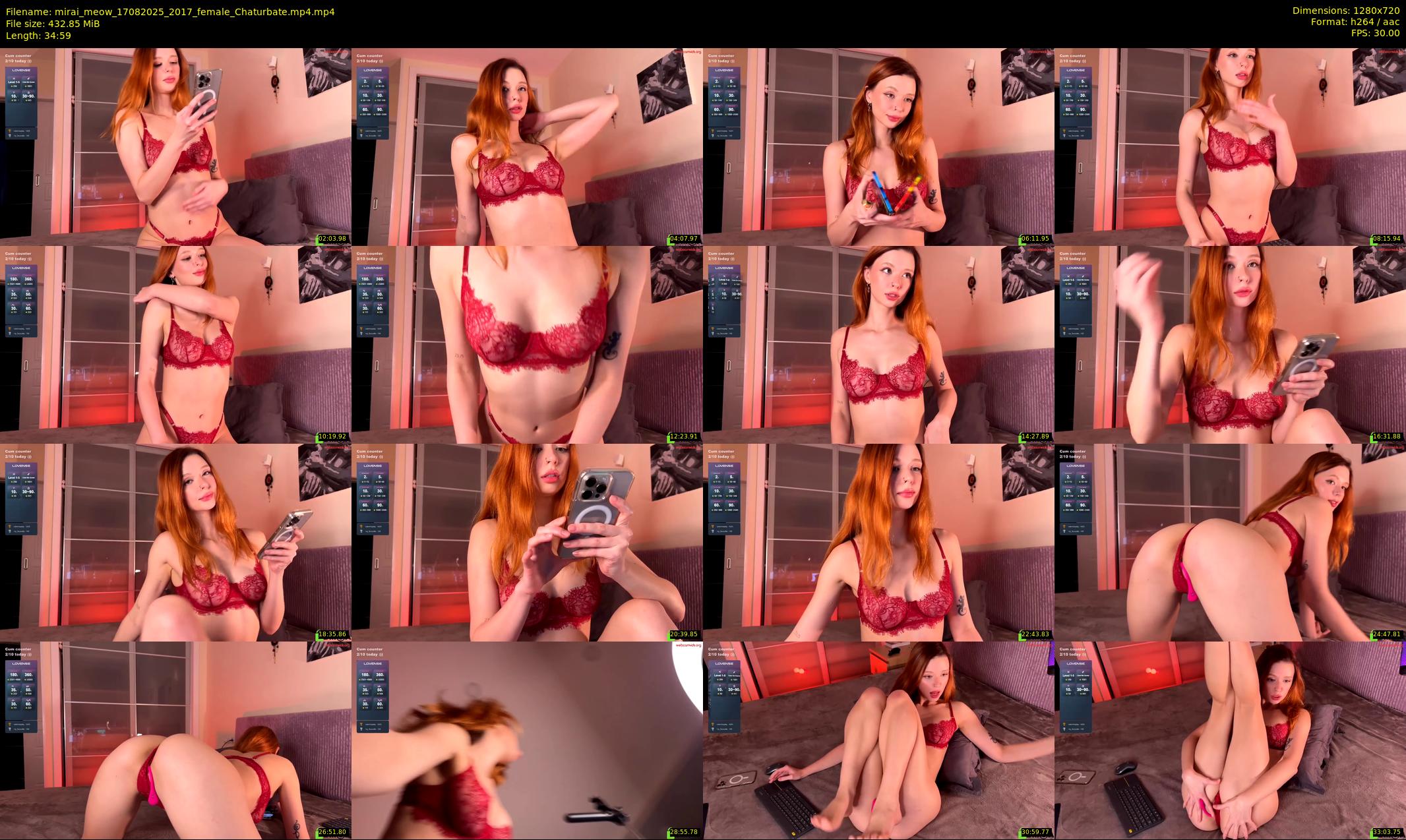 mirai_meow — 35 minute Chaturbate female cam show recording, 720p, Aug 17, 2025