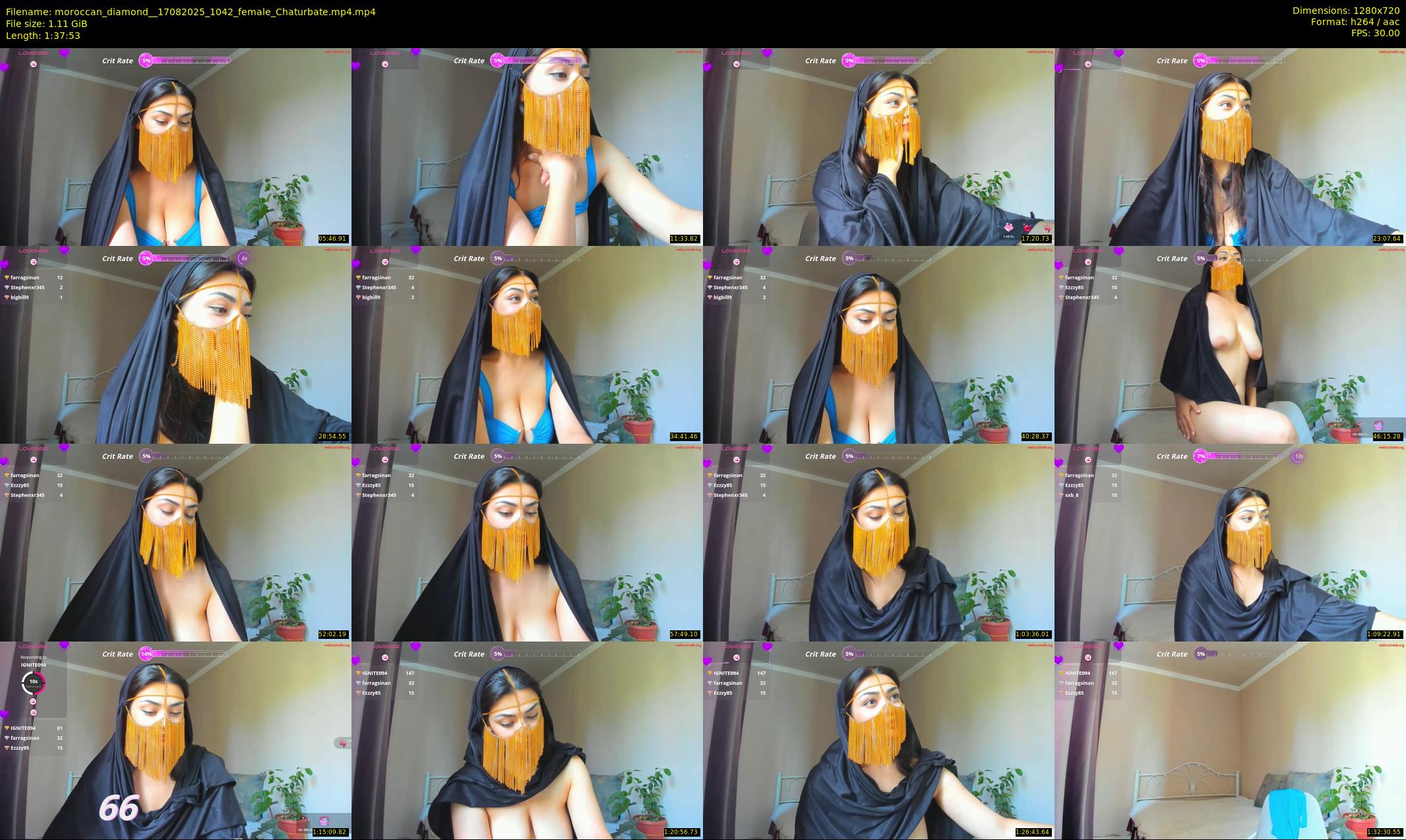moroccan_diamond_ — 98 minute Chaturbate female cam show recording, 720p, Aug 17, 2025