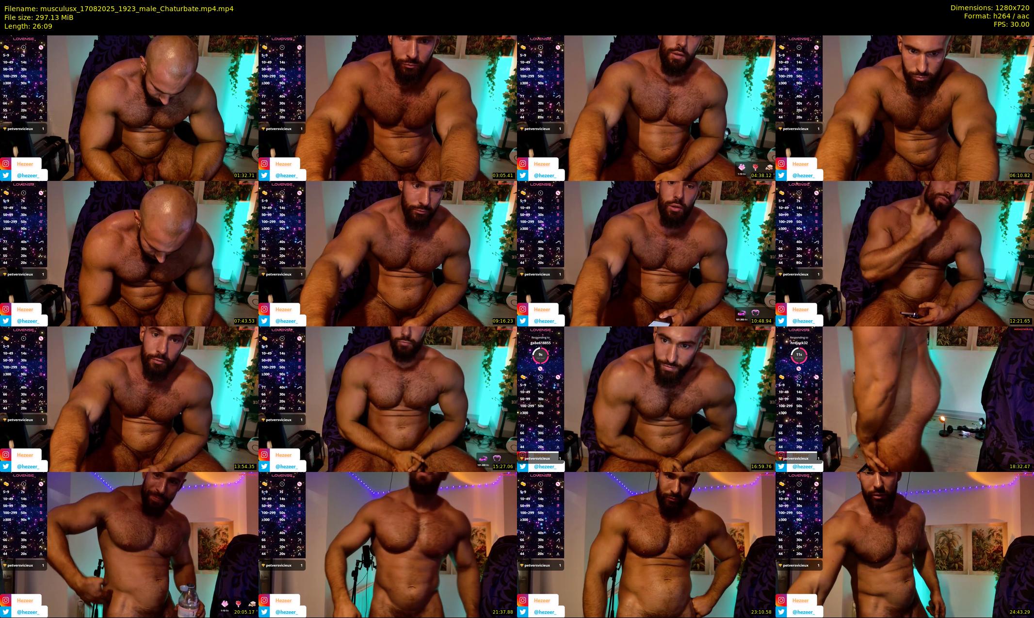 musculusx — 27 minute Chaturbate male cam show recording, 720p, Aug 17, 2025