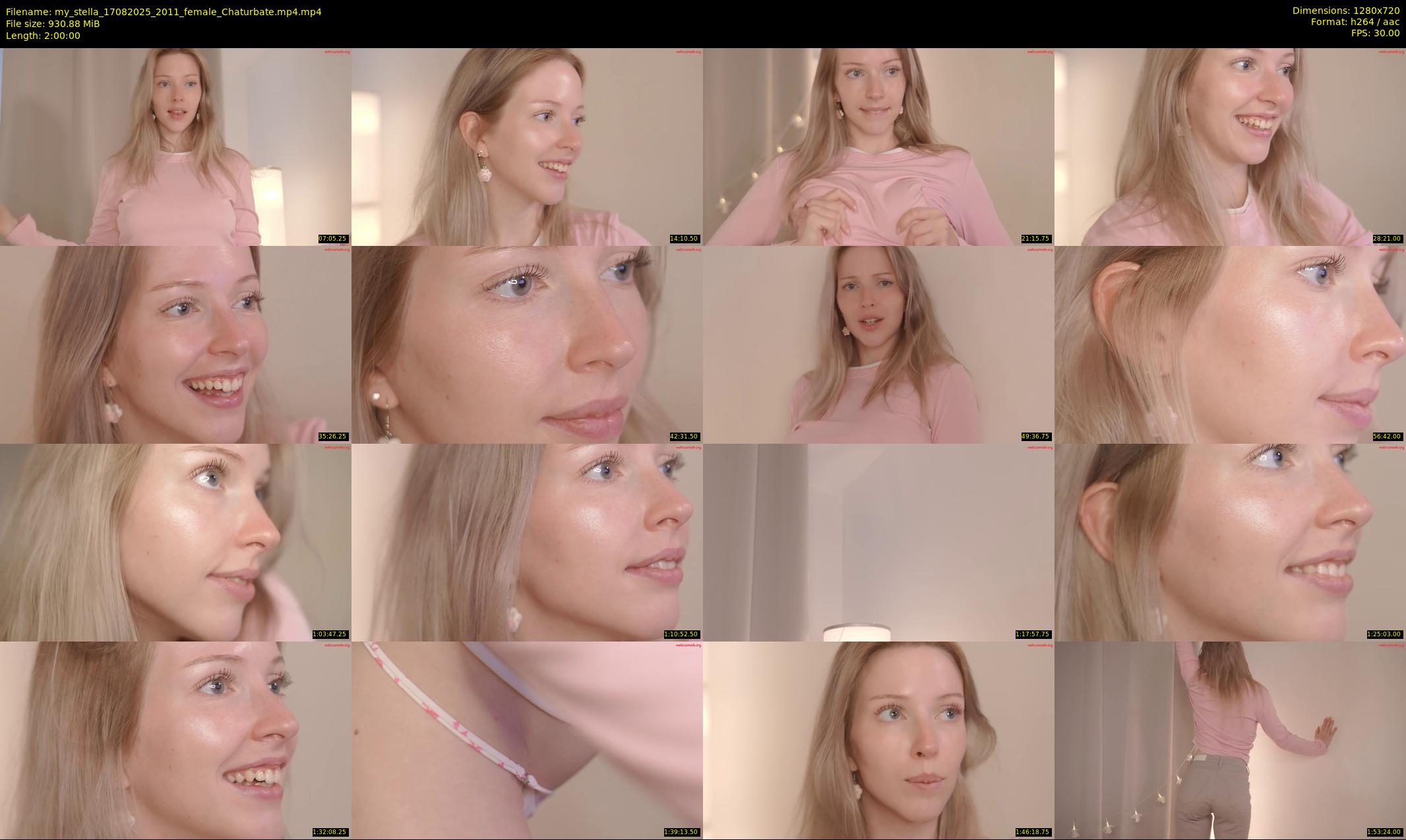 my_stella — 120 minute Chaturbate female cam show recording, 720p, Aug 17, 2025