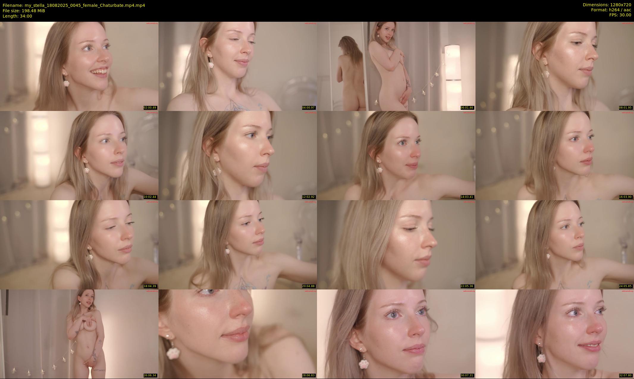 my_stella — 34 minute Chaturbate female cam show recording, 720p, Aug 18, 2025