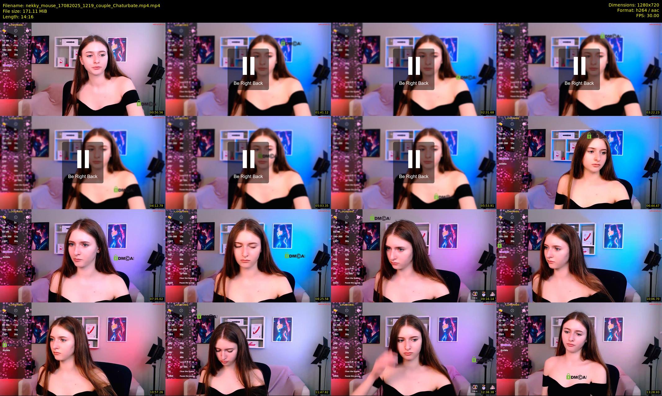 nekky_mouse — 15 minute Chaturbate female cam show recording, 720p, Aug 17, 2025